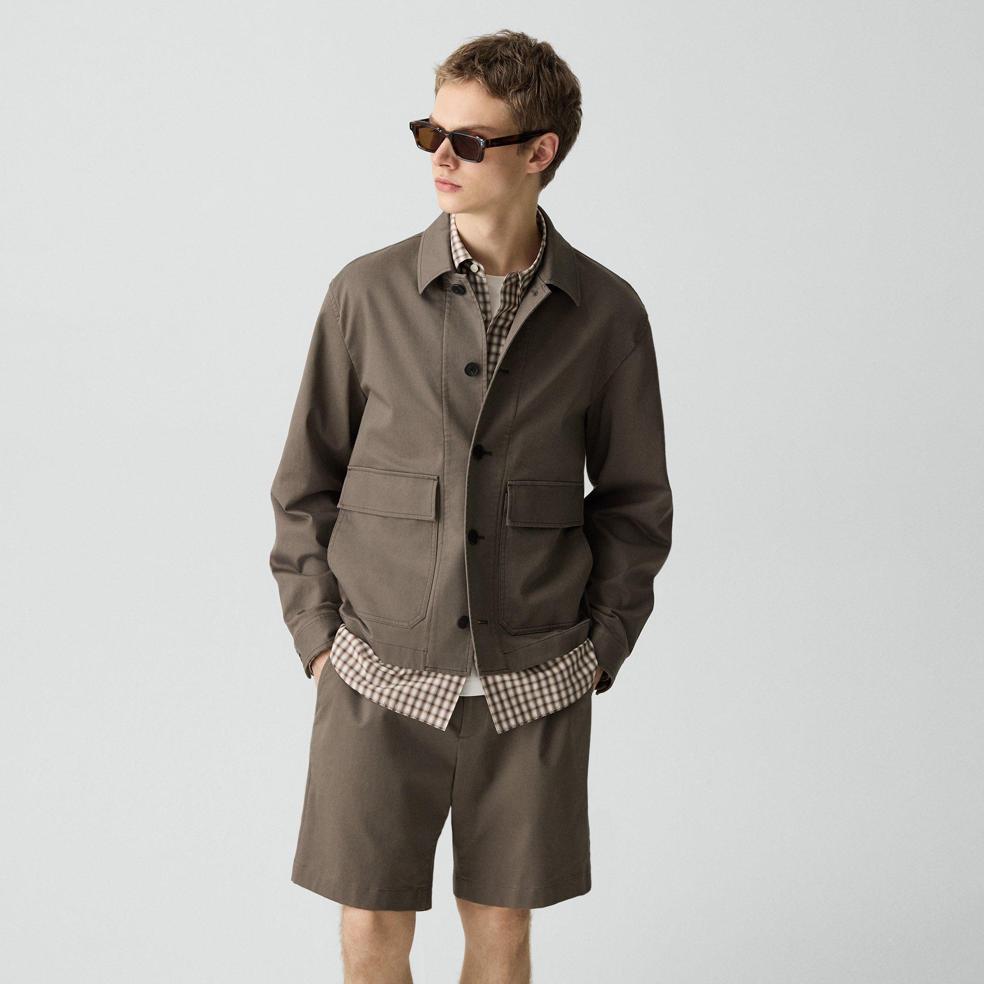 Button-Up Jacket in Moonsoft Cotton