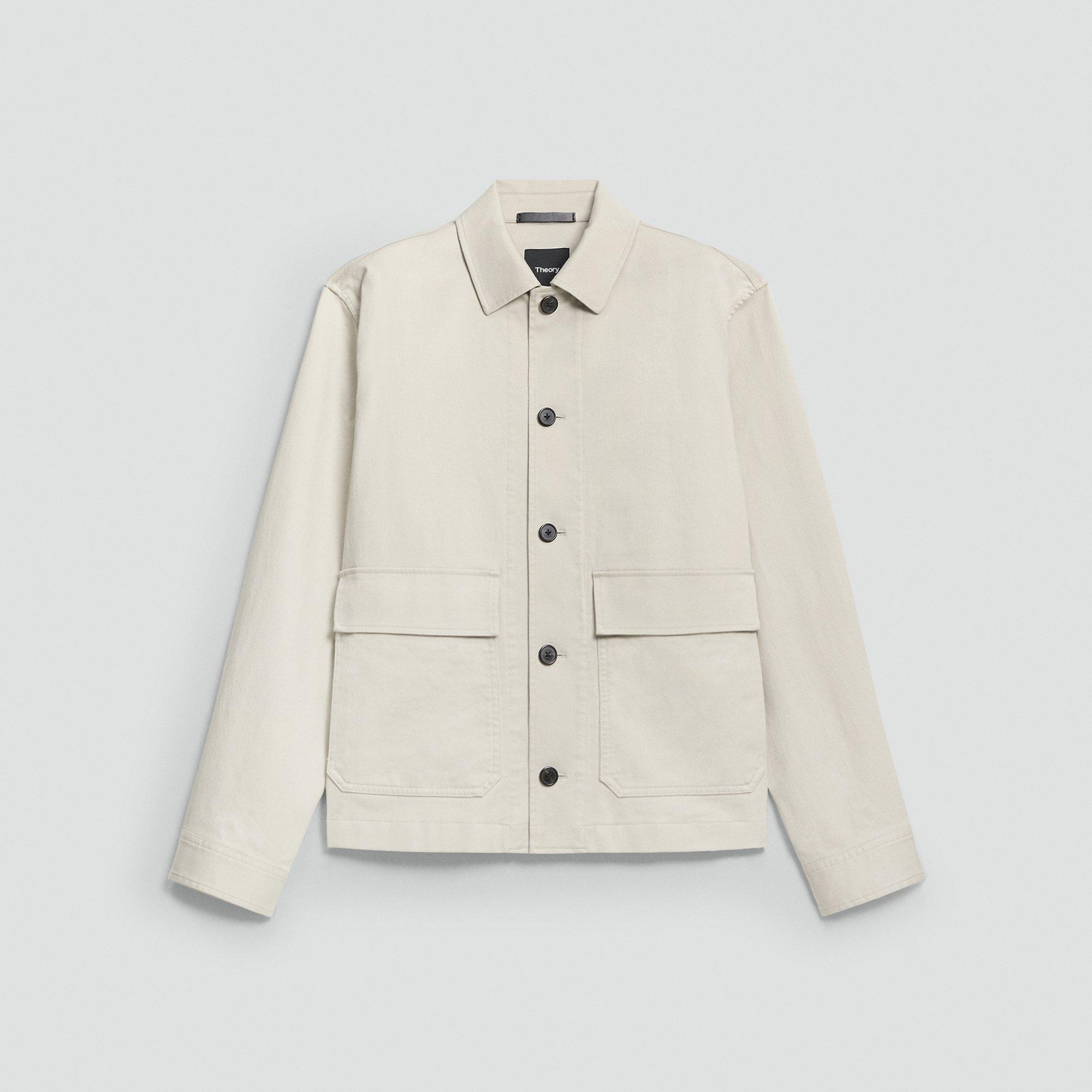 Button-Up Jacket in Moonsoft Cotton