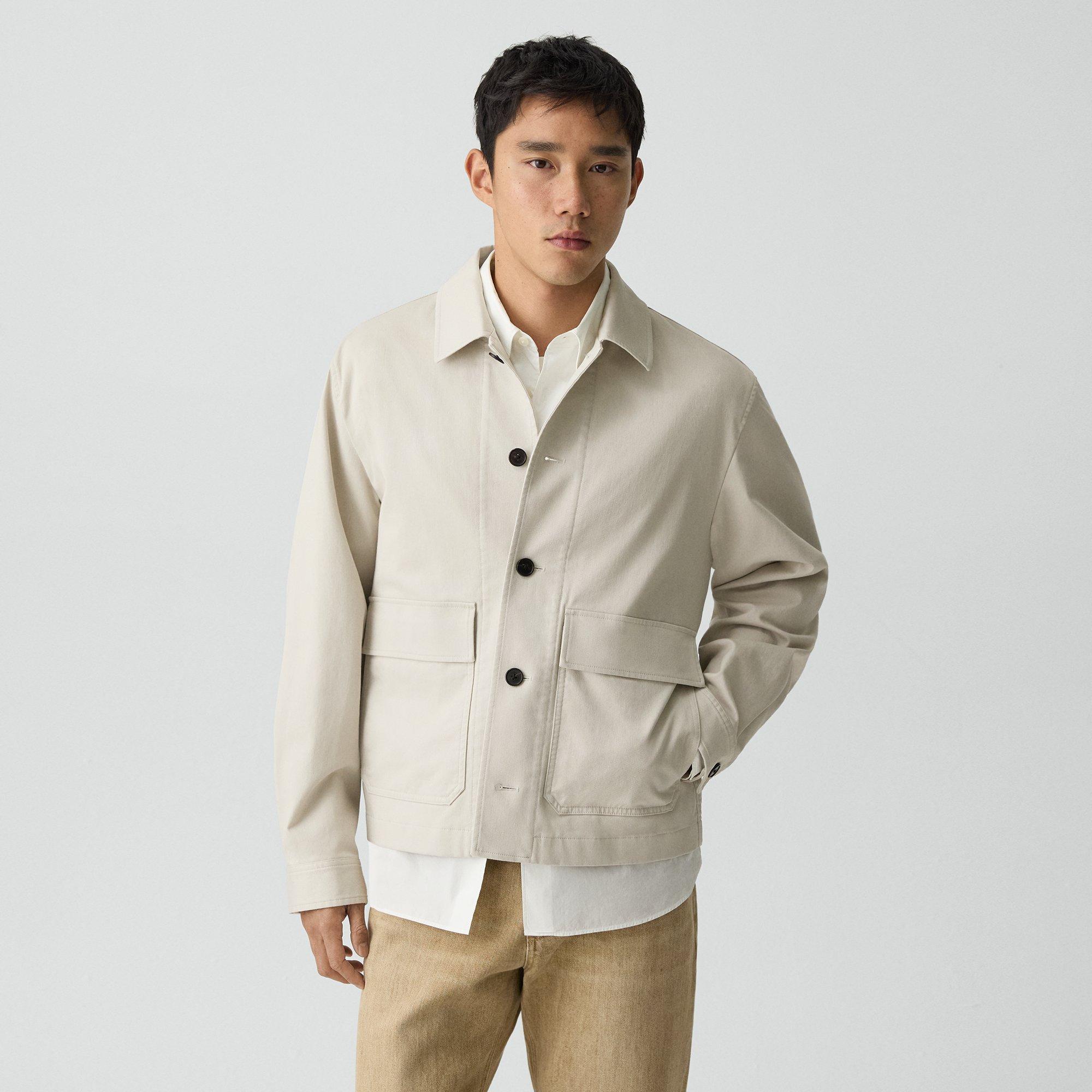Button-Up Jacket in Moonsoft Cotton