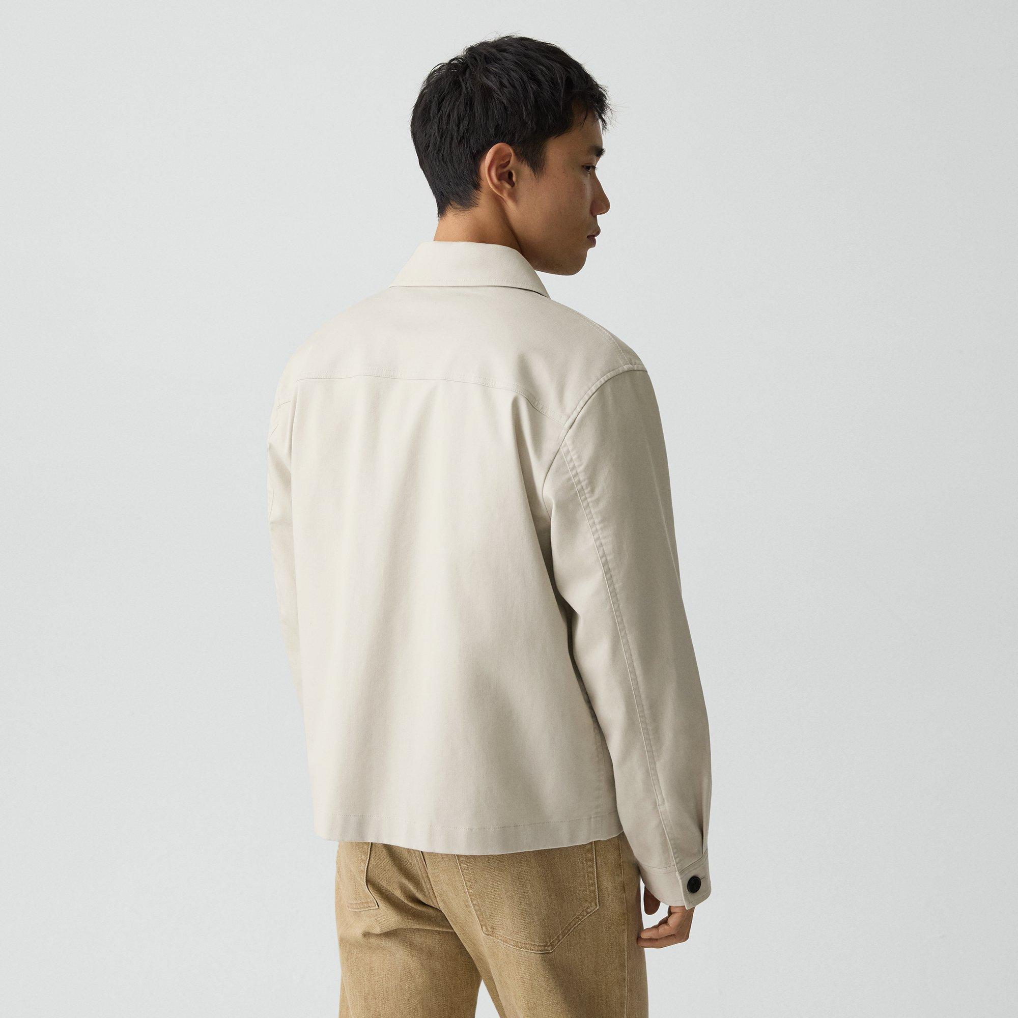 Button-Up Jacket in Moonsoft Cotton