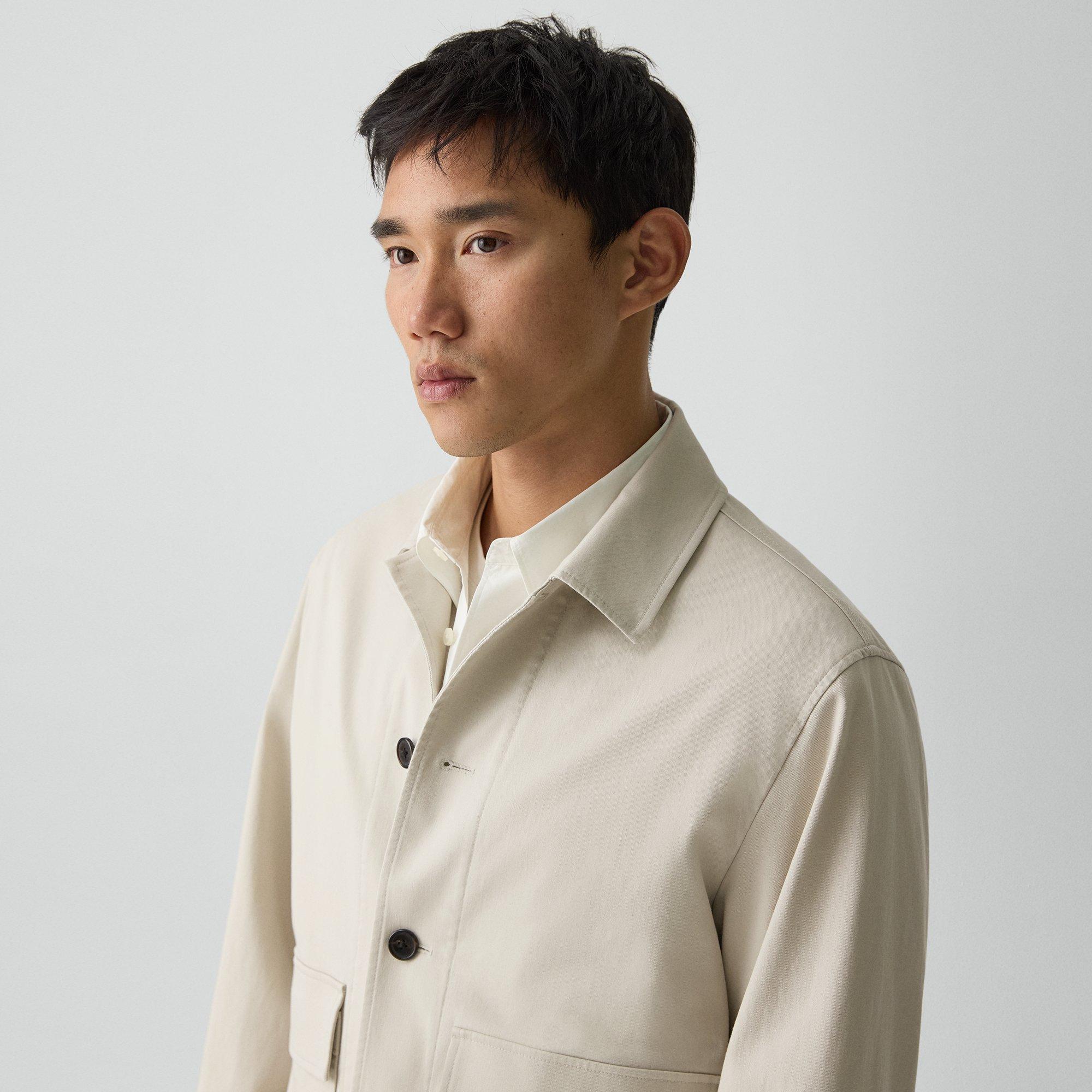 Button-Up Jacket in Moonsoft Cotton