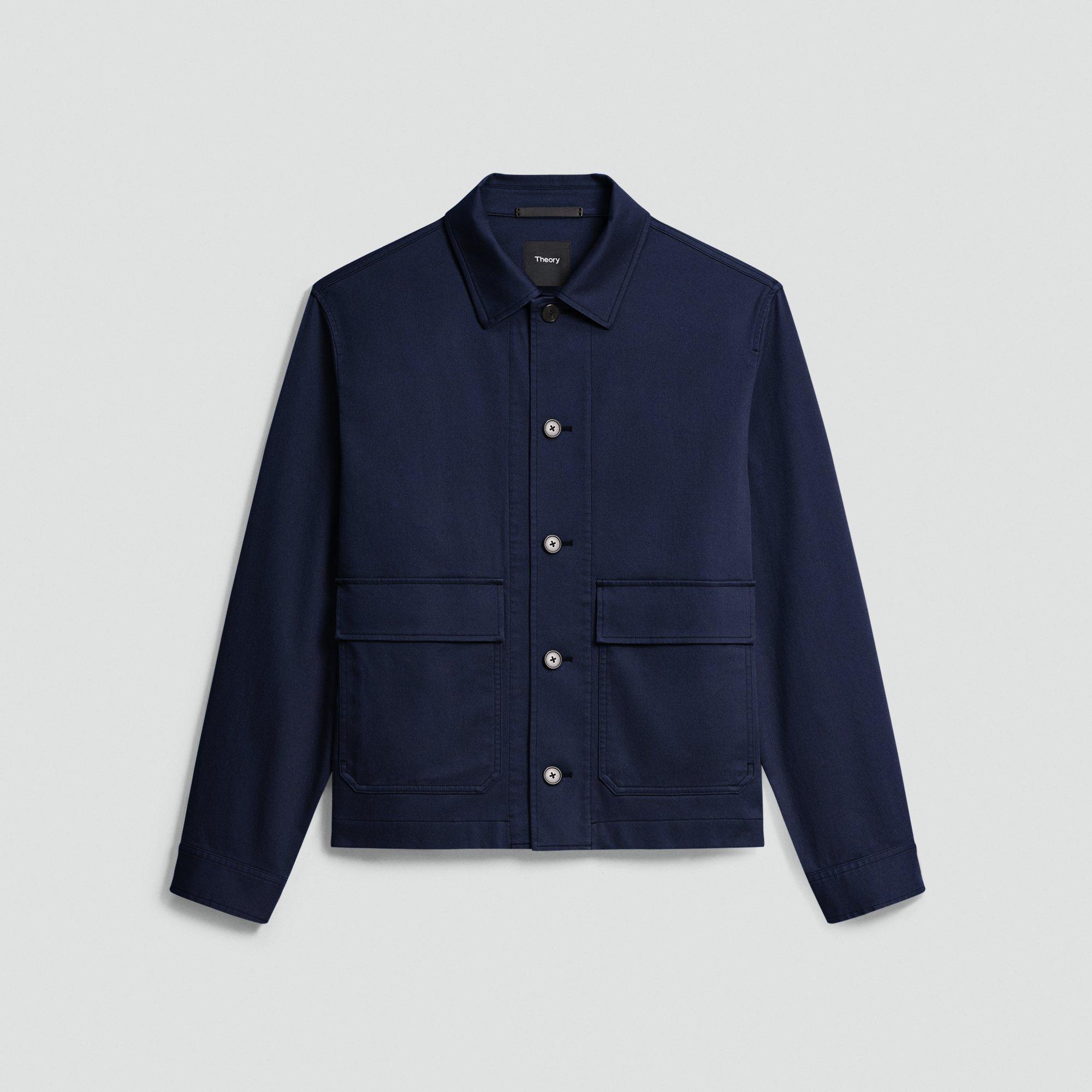 Button-Up Jacket in Moonsoft Cotton