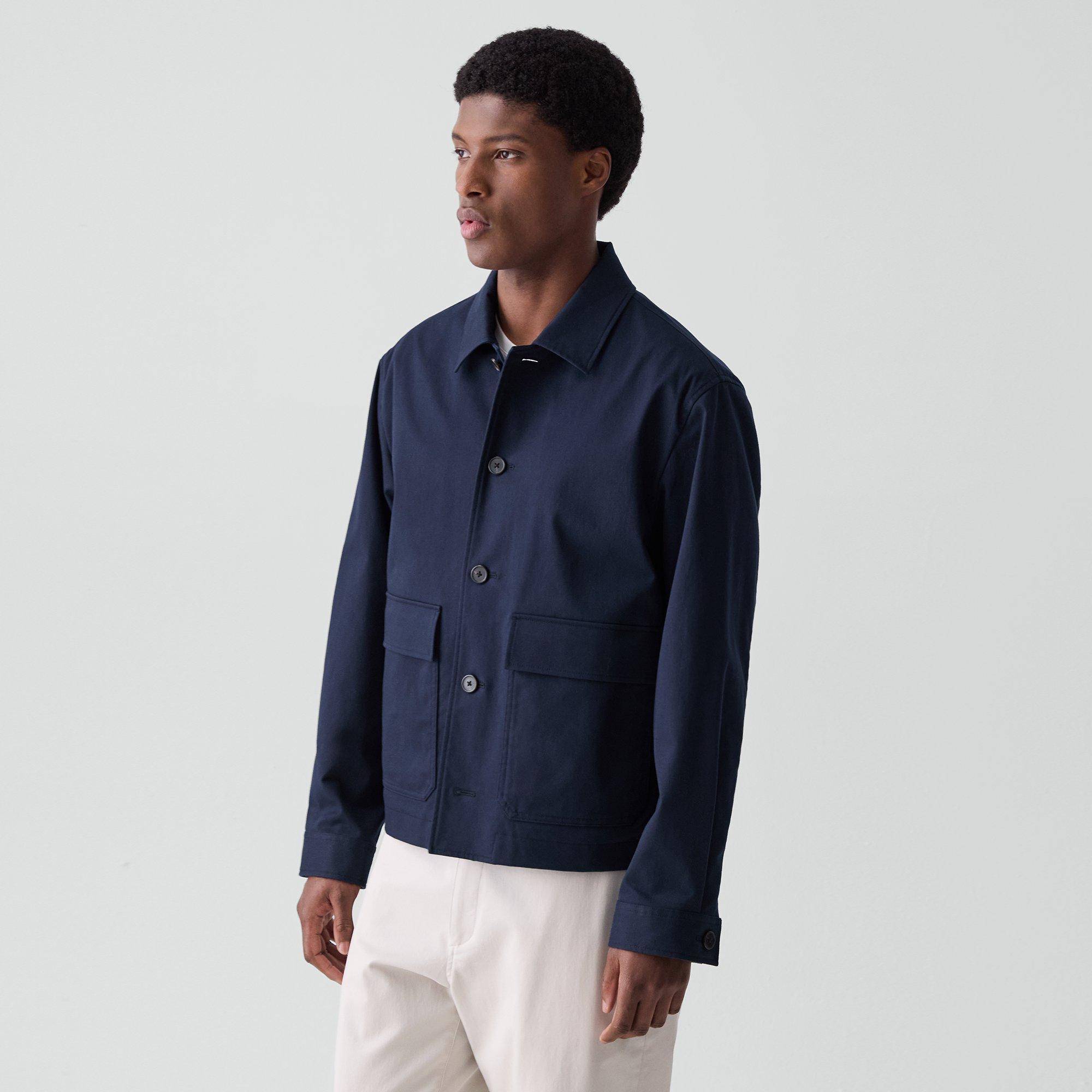 Button-Up Jacket in Moonsoft Cotton