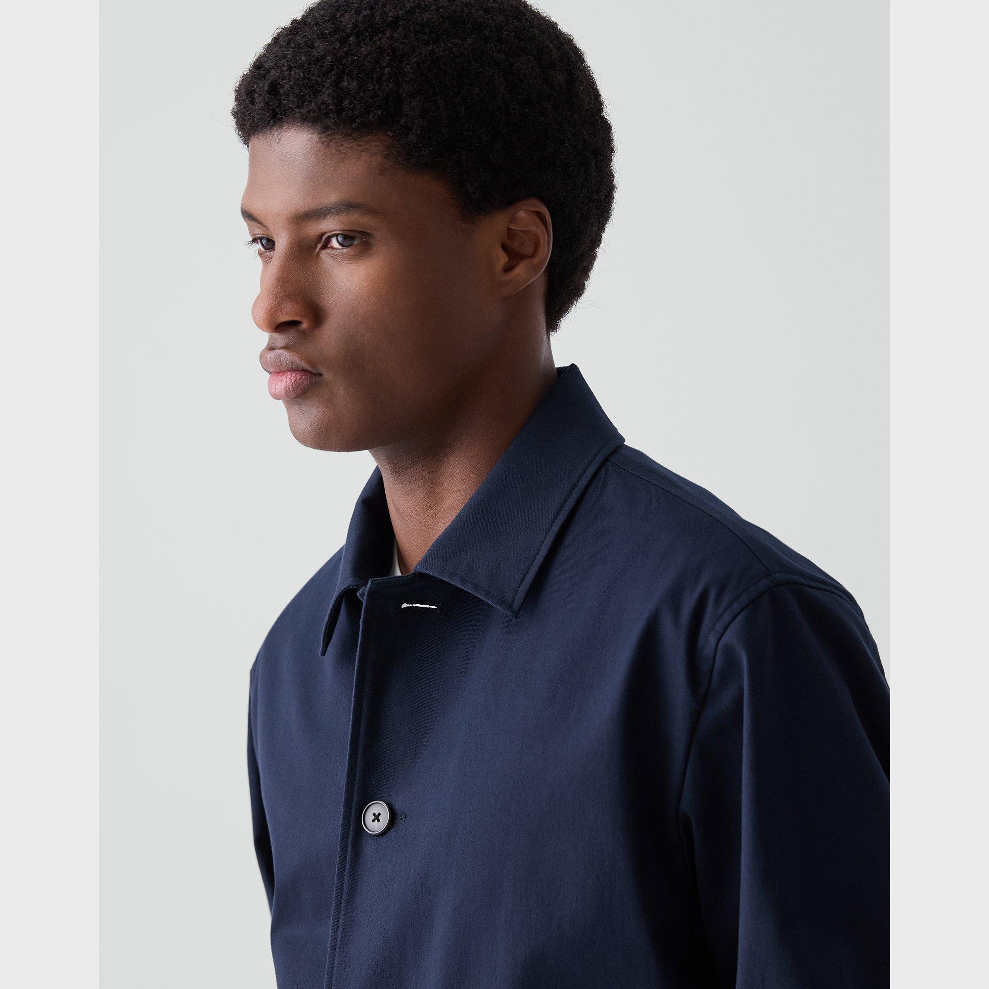 Button-Up Jacket in Moonsoft Cotton