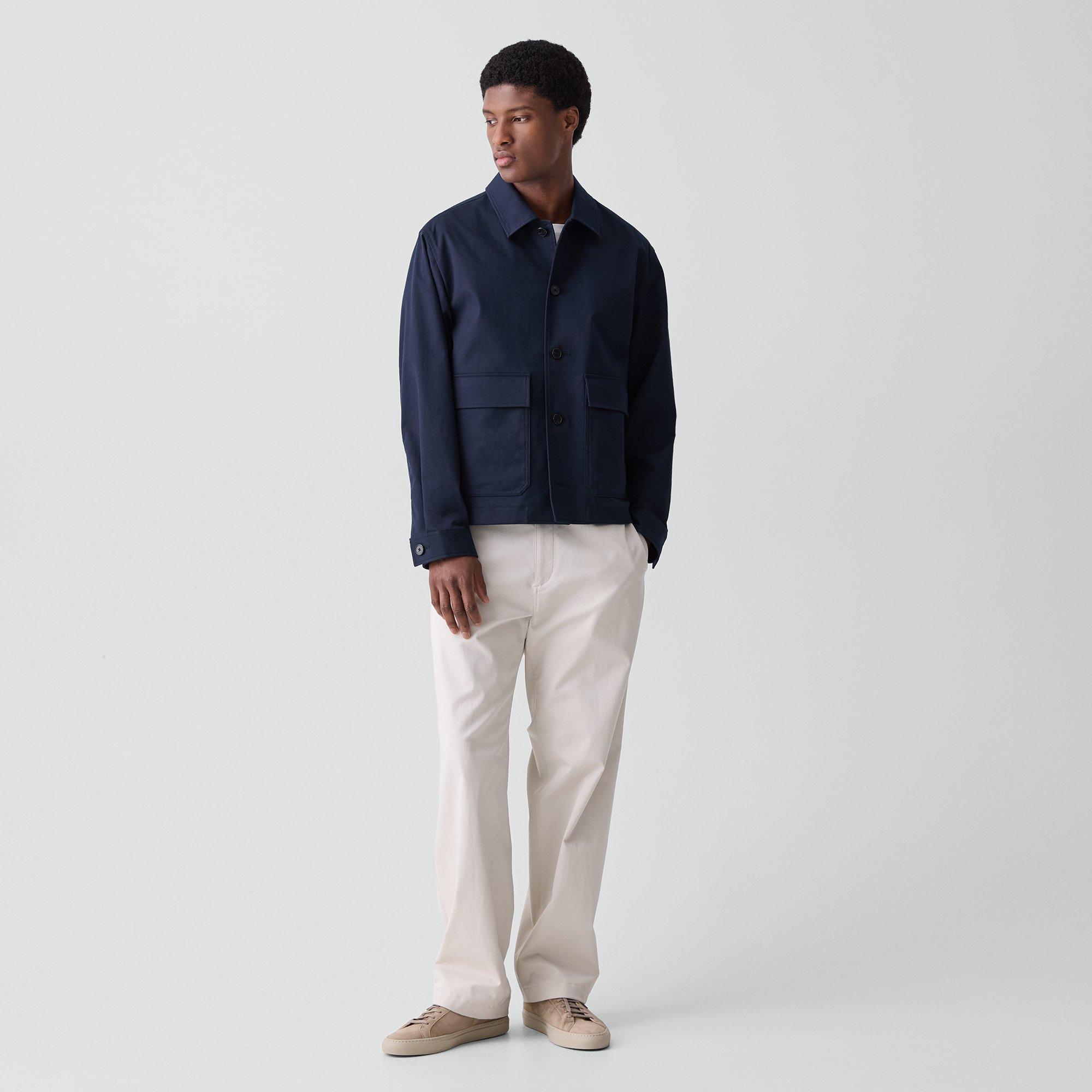 Button-Up Jacket in Moonsoft Cotton