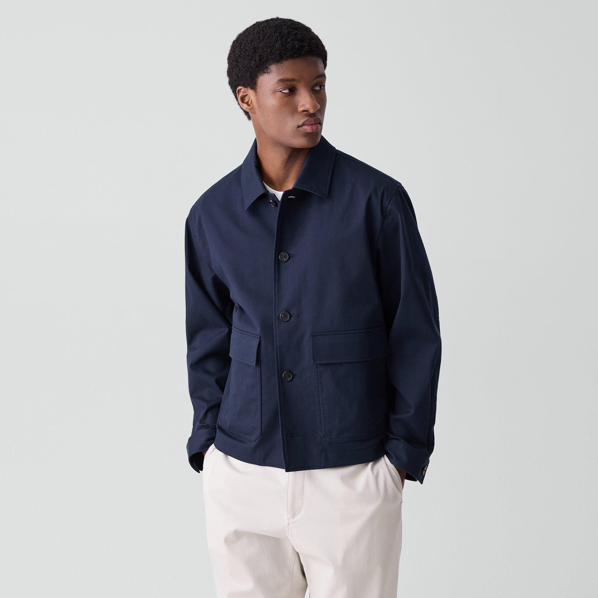 Button-Up Jacket in Moonsoft Cotton