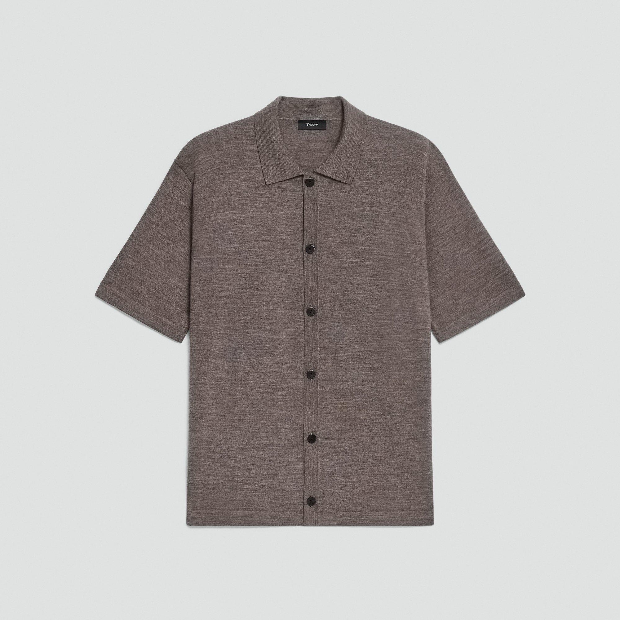 Button-Down Sweater in Regal Wool