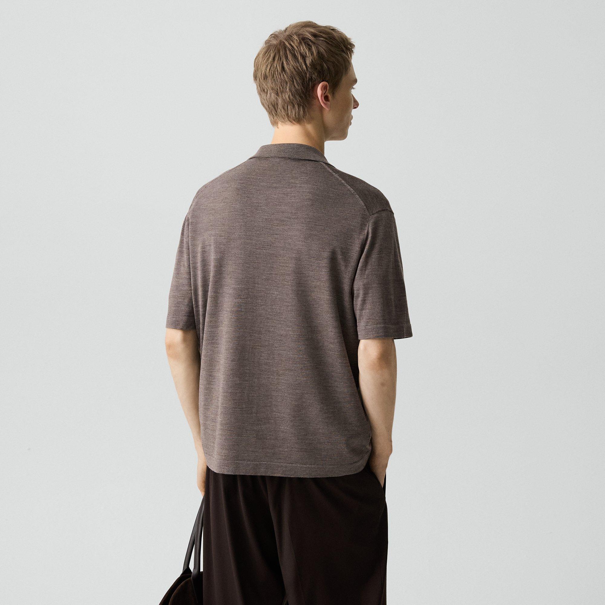 Button-Down Sweater in Regal Wool