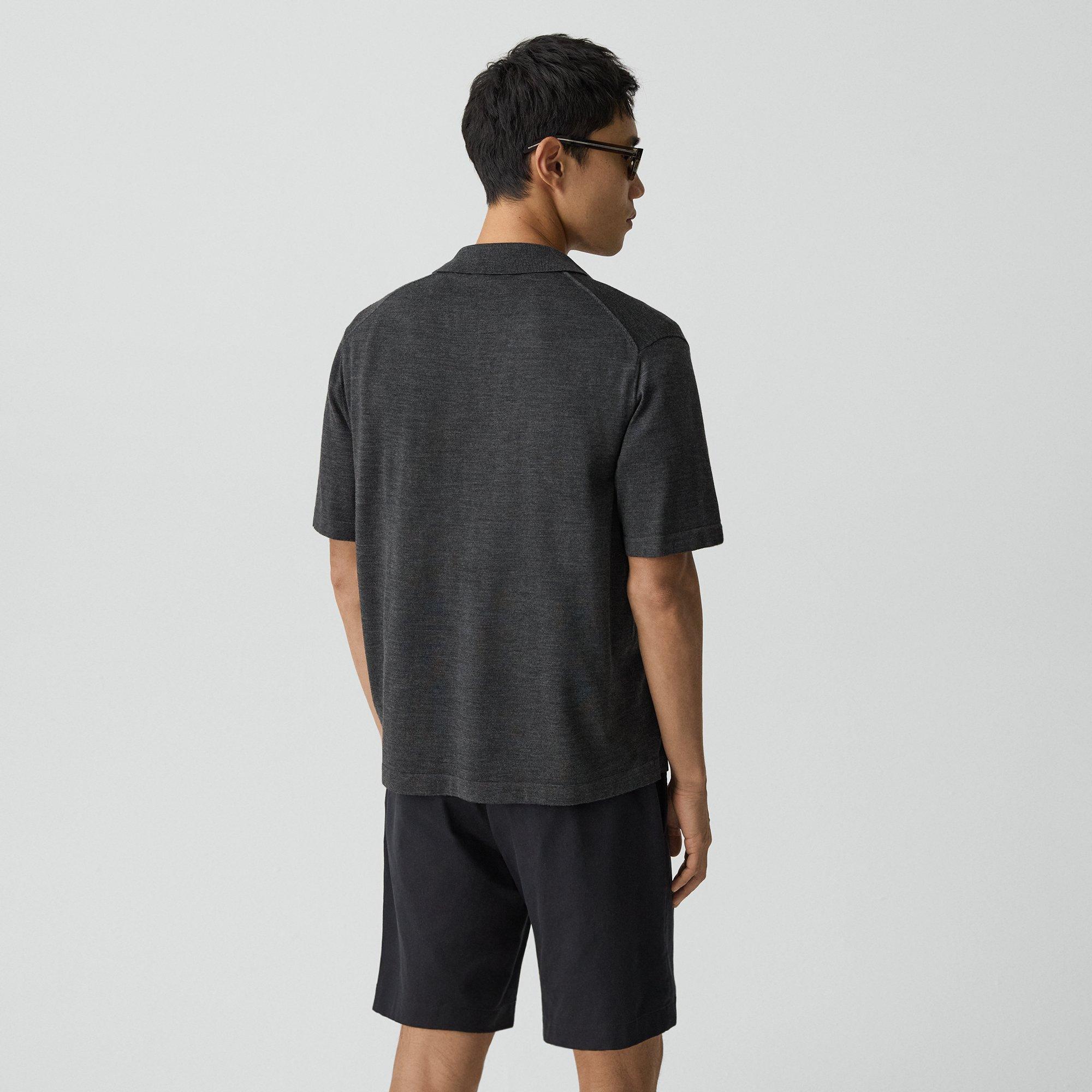 Button-Down Sweater in Regal Wool