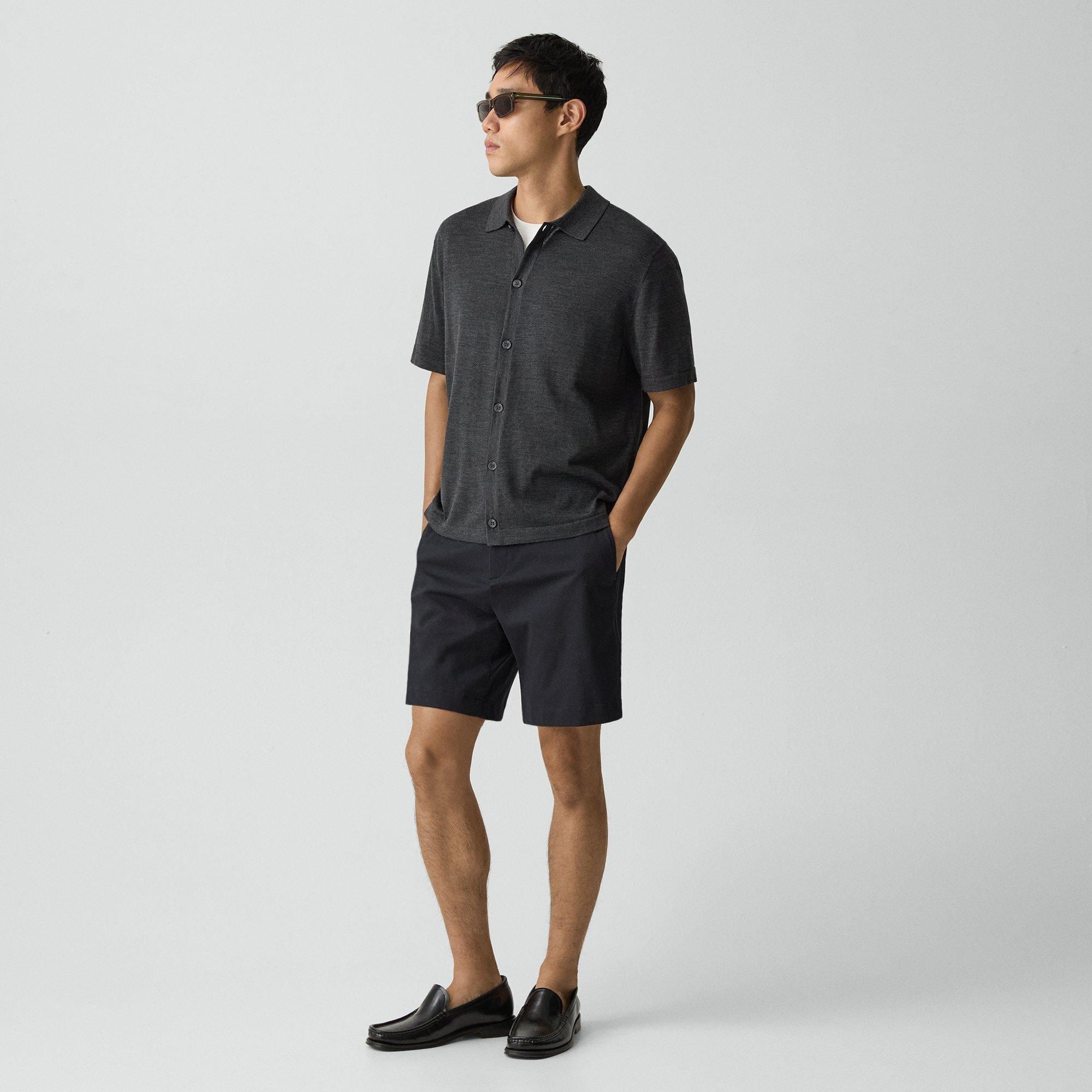 Button-Down Sweater in Regal Wool