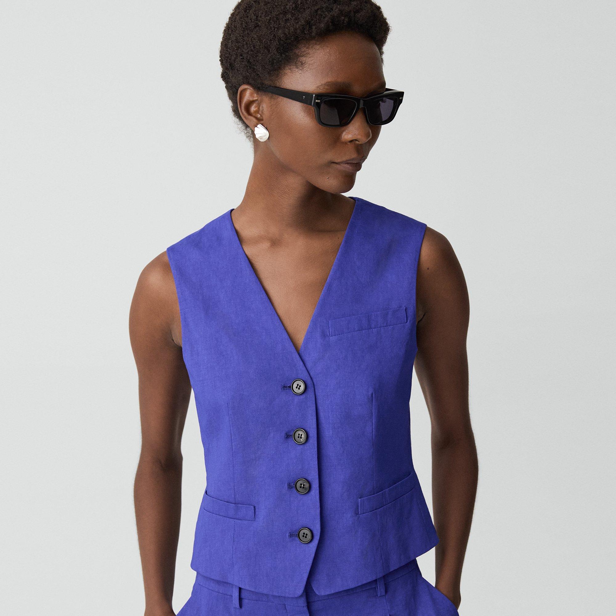 Slim Vest in Good Linen