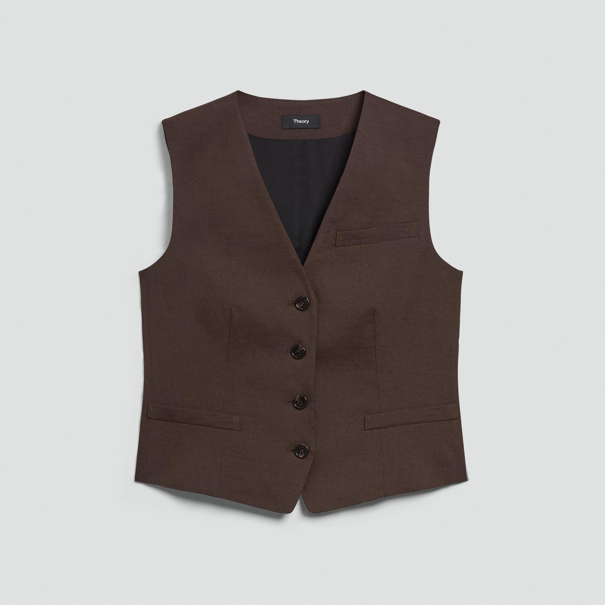 Slim Vest in Good Linen
