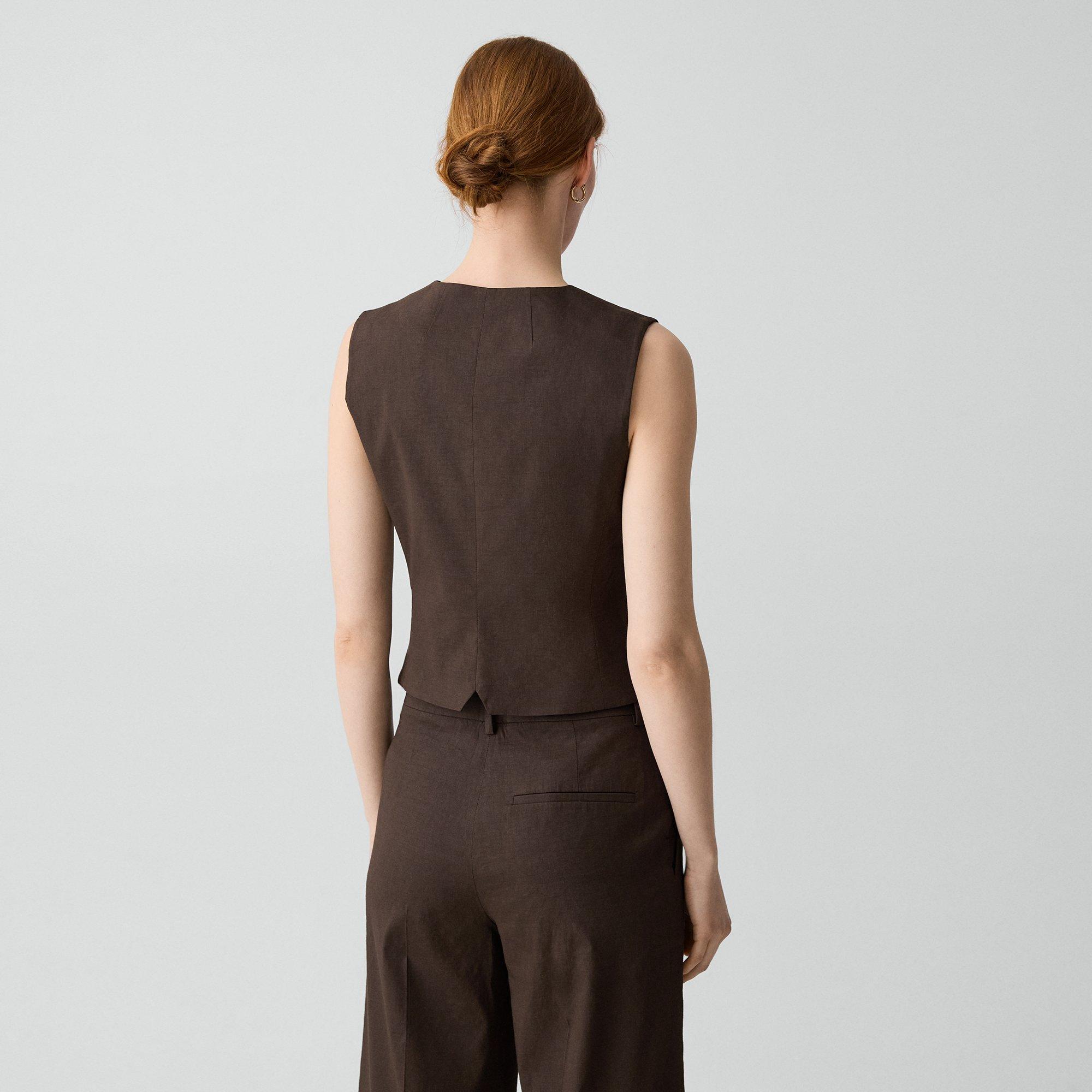 Slim Vest in Good Linen
