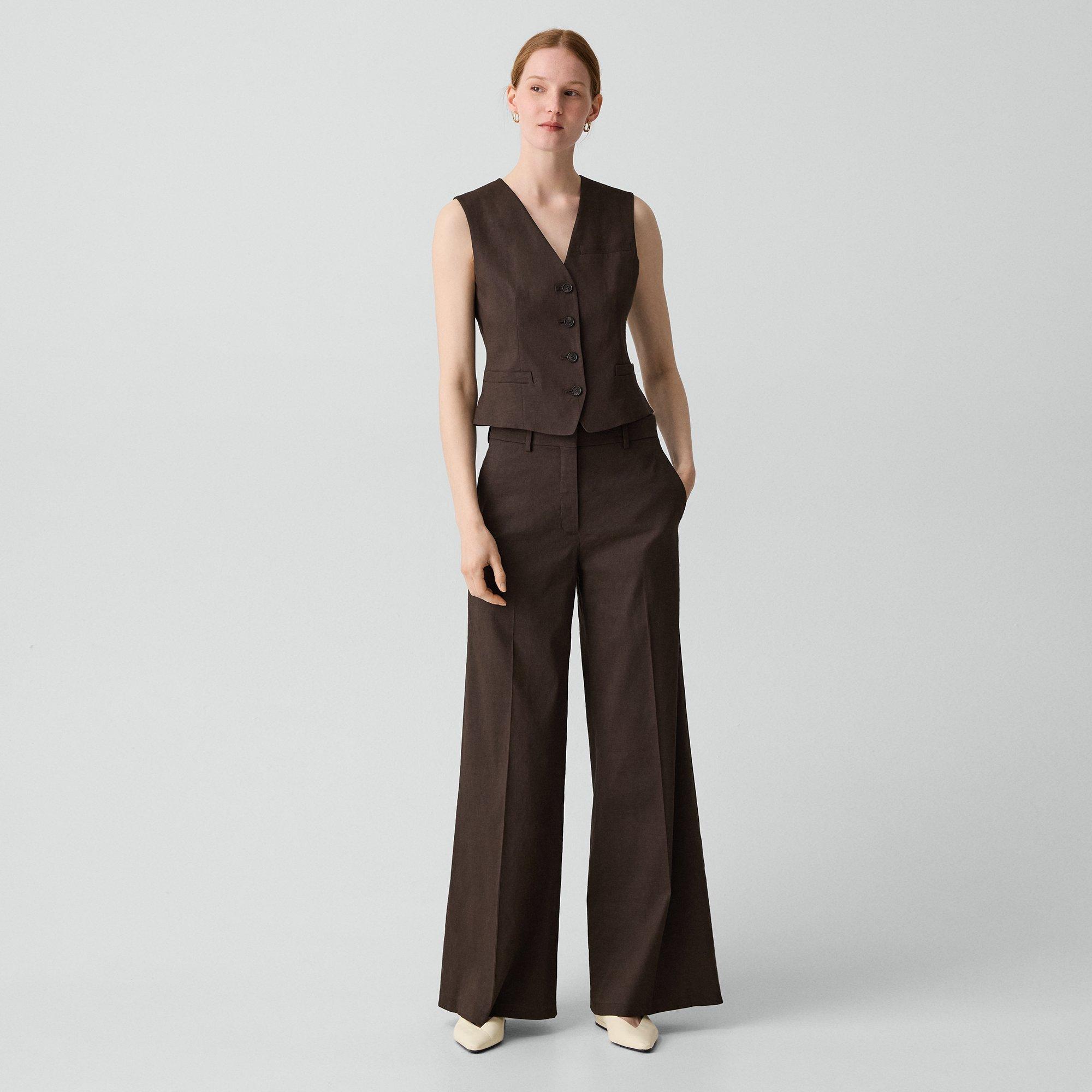 Slim Vest in Good Linen