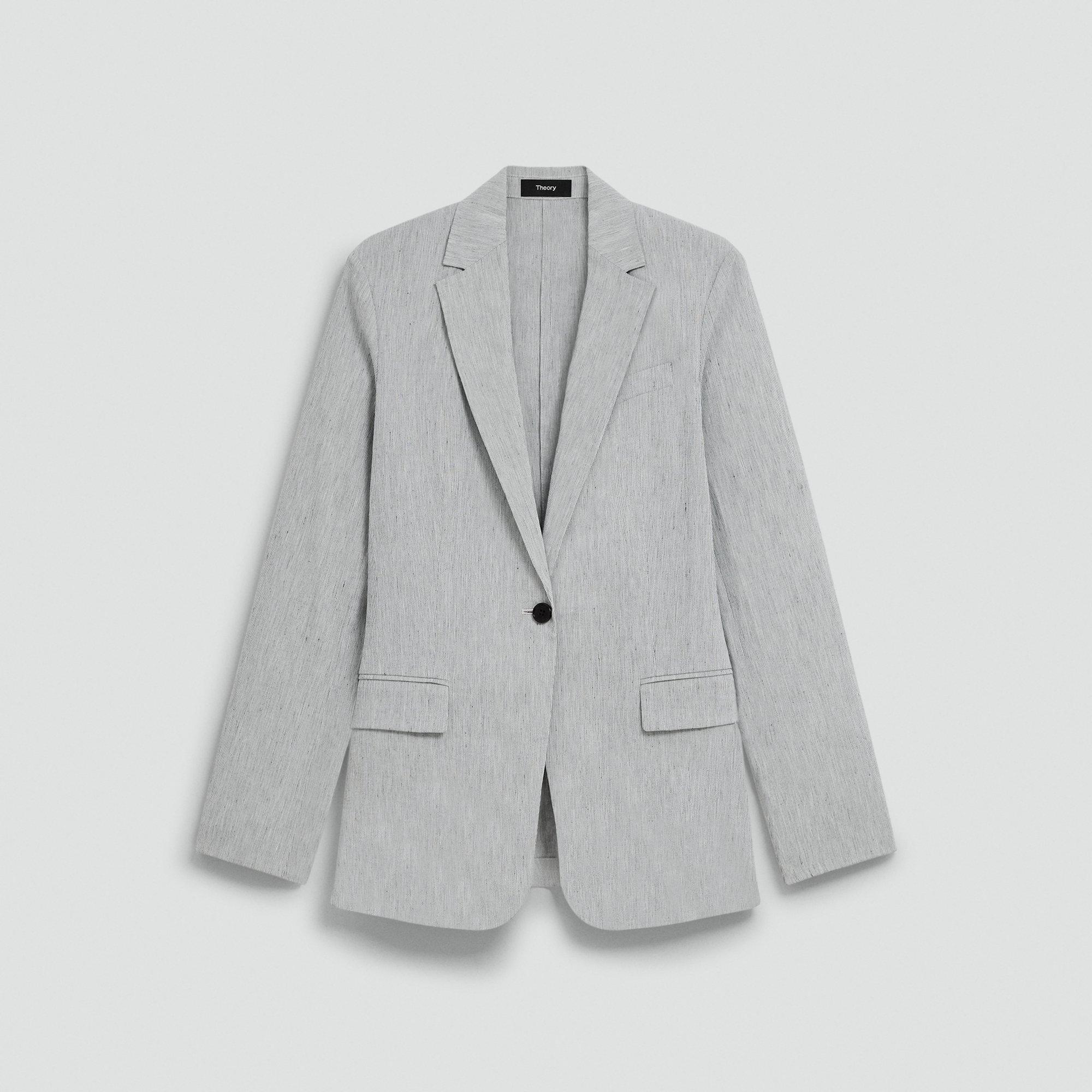 Staple Blazer in Textured Linen
