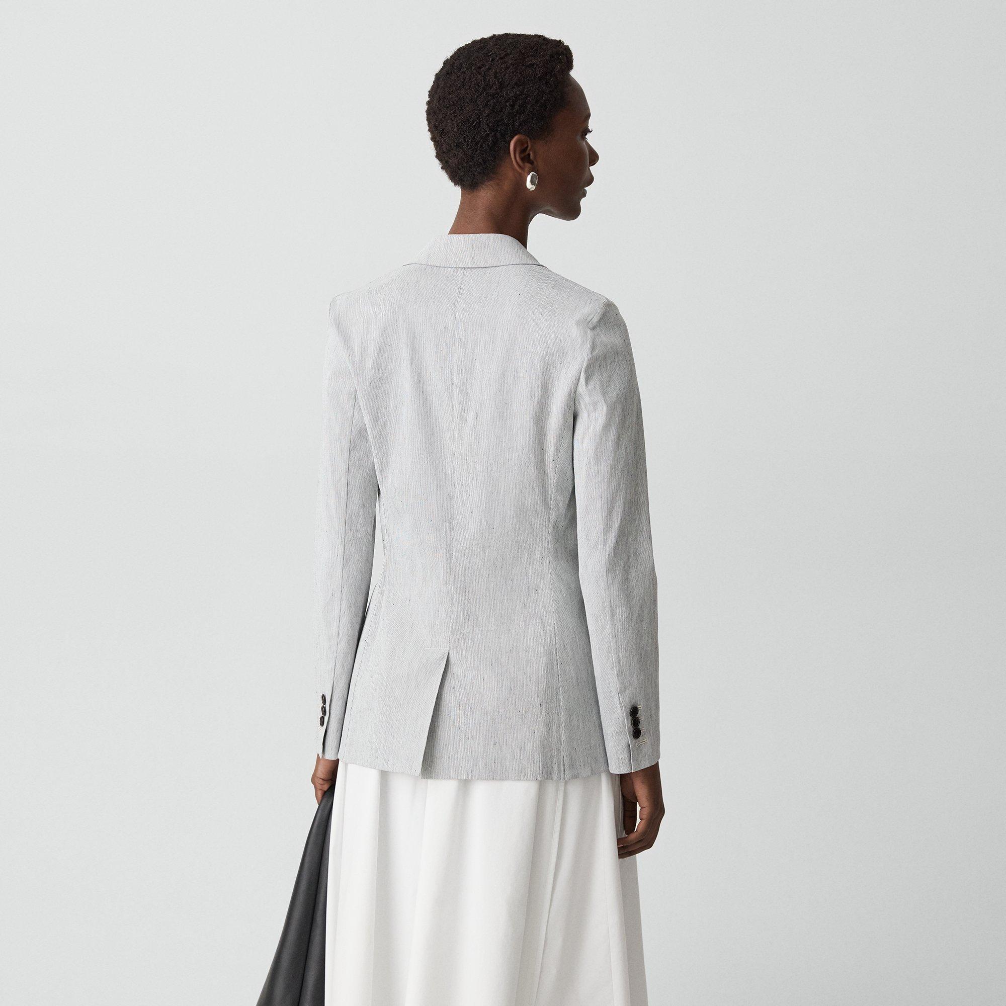 Staple Blazer in Textured Linen