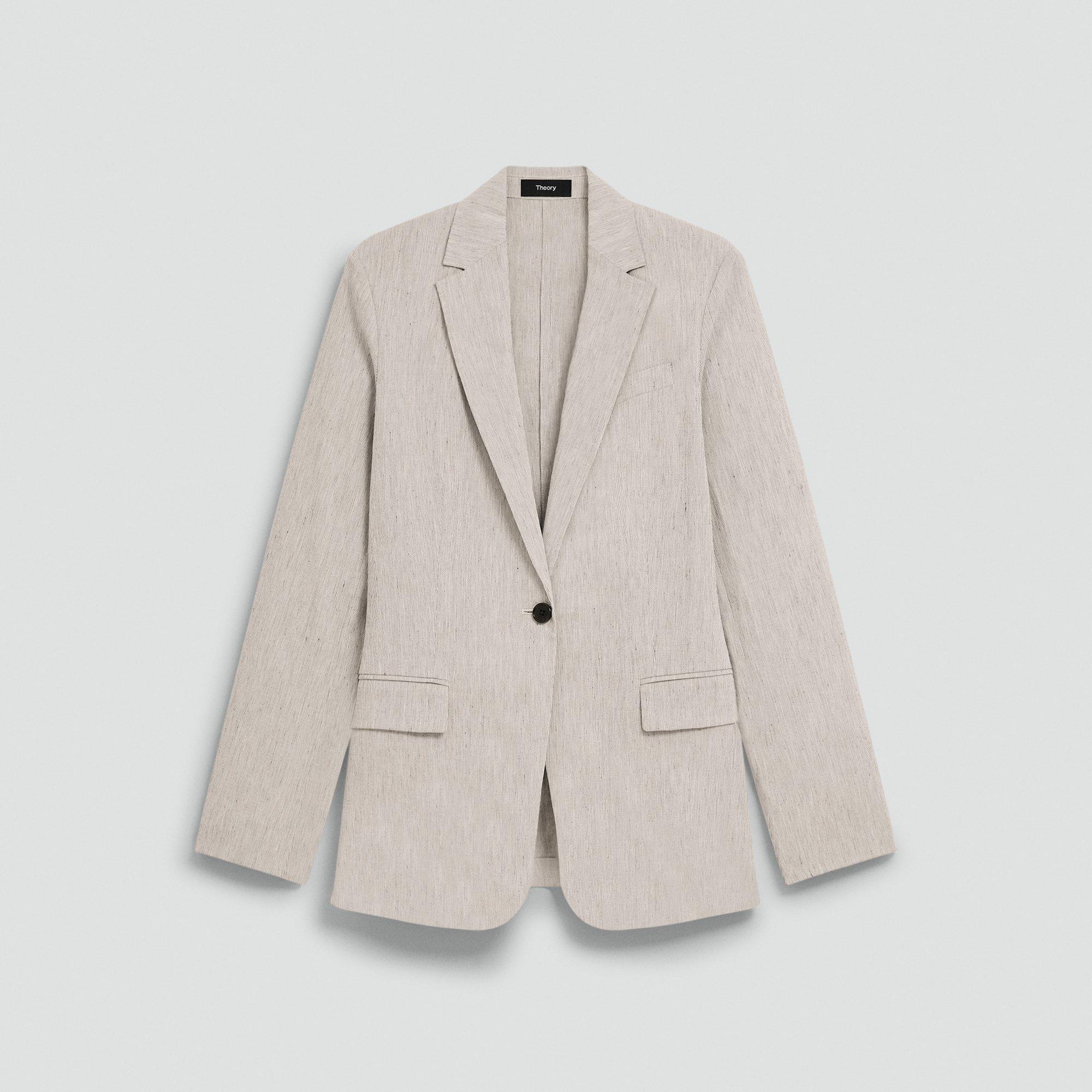 Staple Blazer in Textured Linen