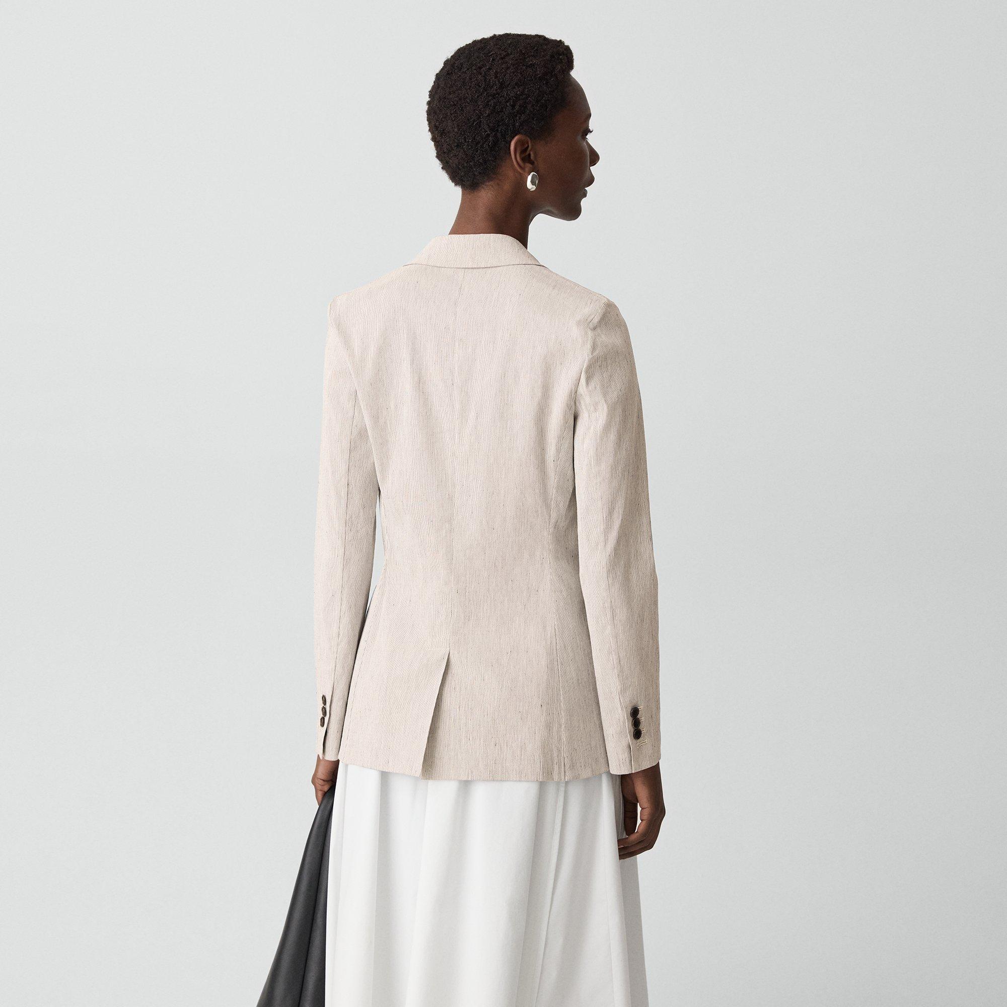 Staple Blazer in Textured Linen