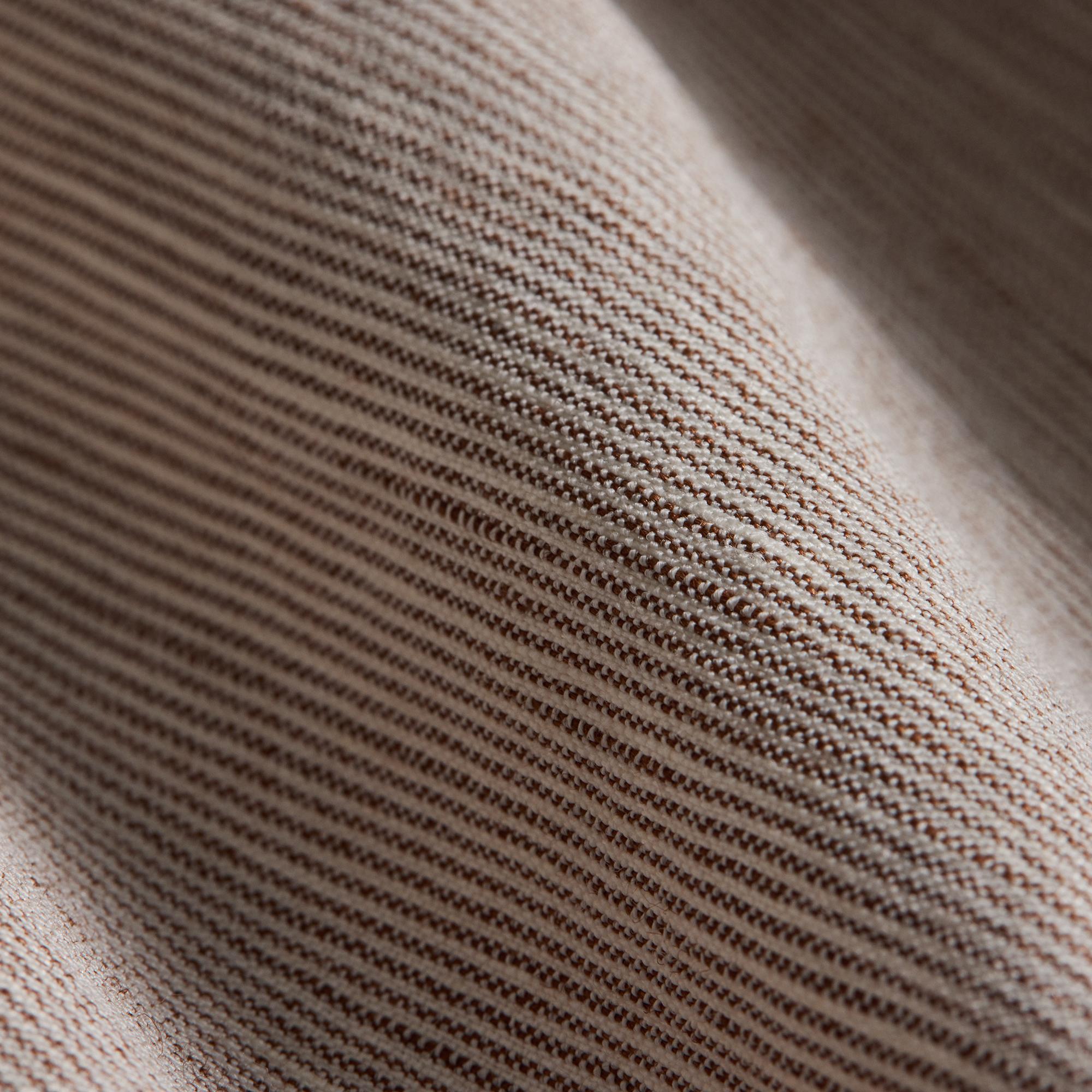 Vented Double-Breasted Blazer in Textured Linen