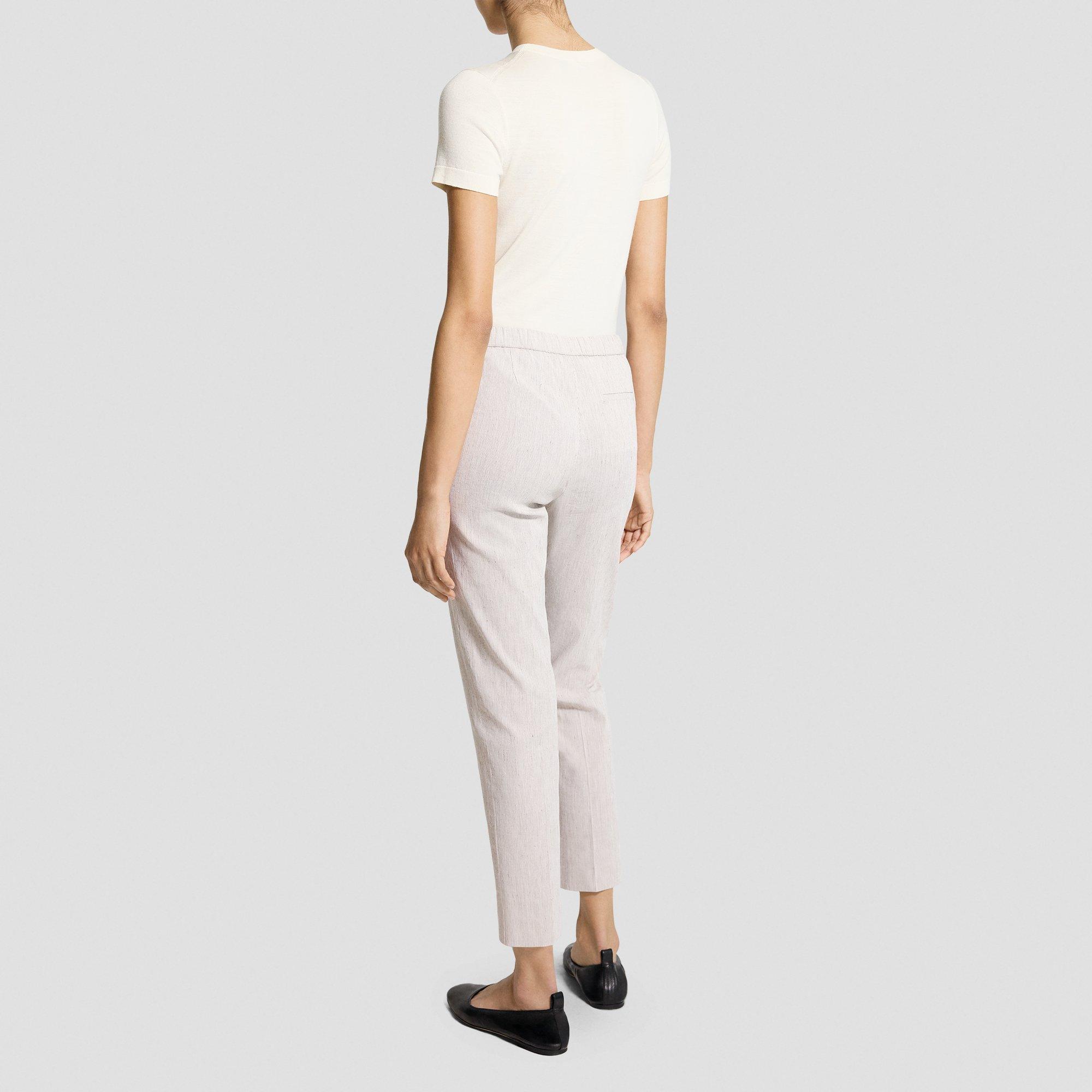 Treeca Pull-On Pant in Textured Linen