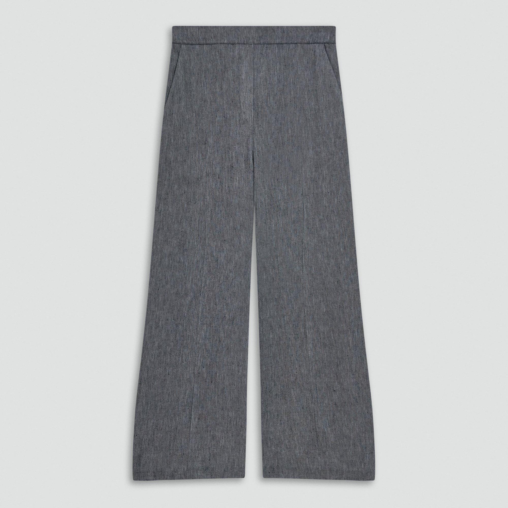 Classic Straight Pull-On Pant in Fluid Linen