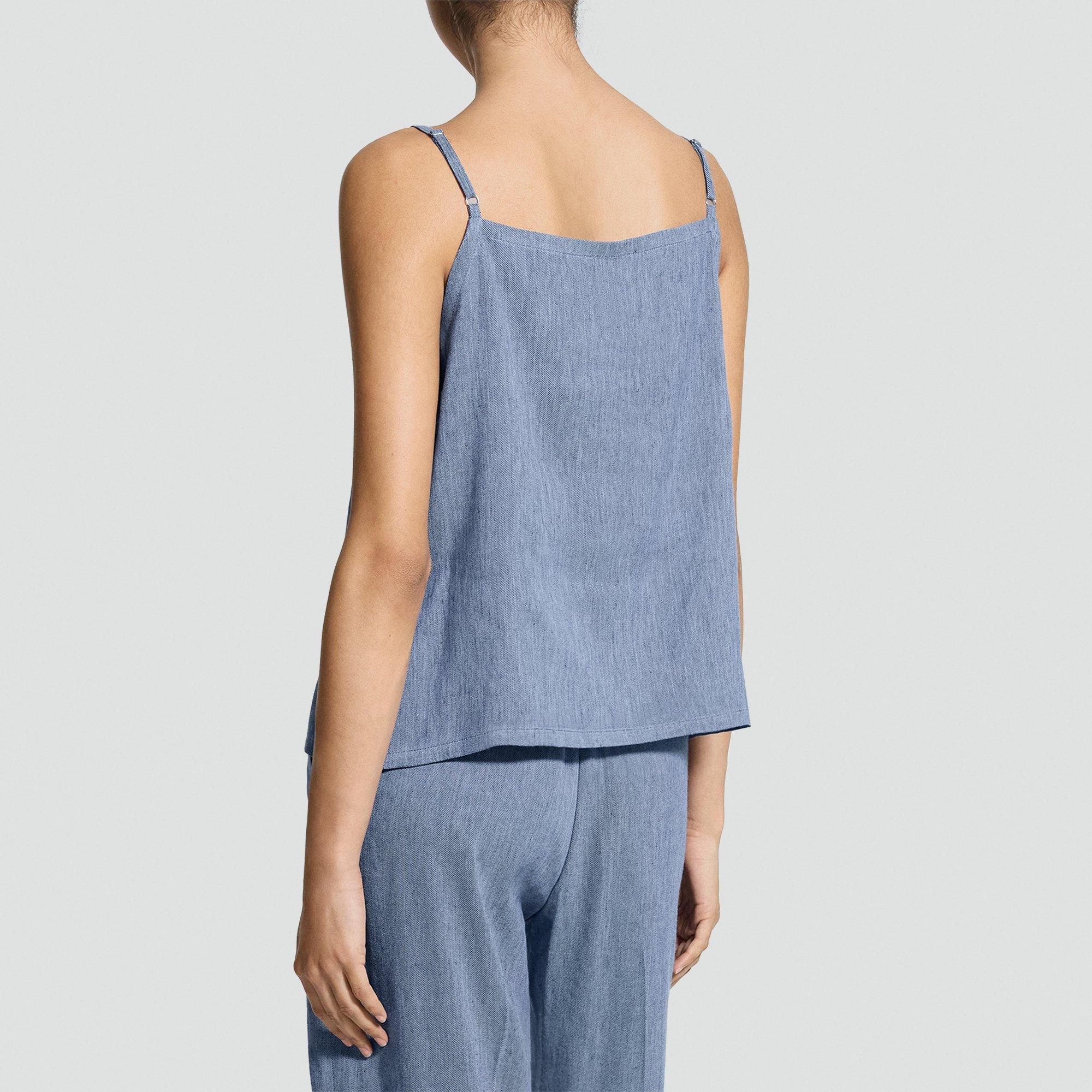 Apron Top in Fluid Linen