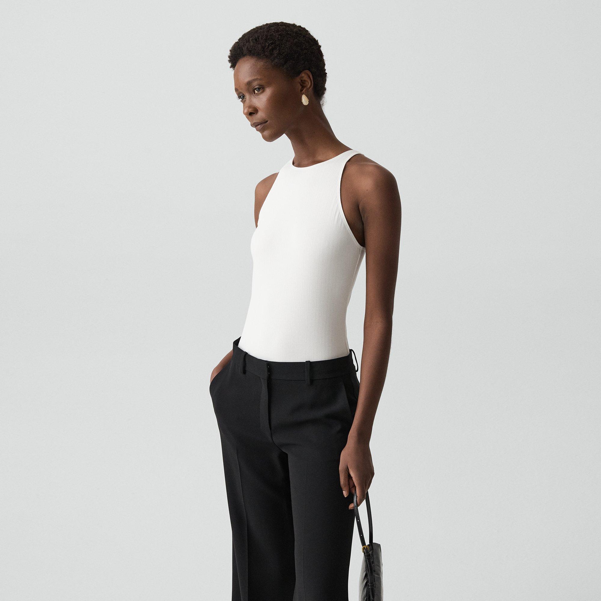 Racerback Tank Top in Stretch Rib