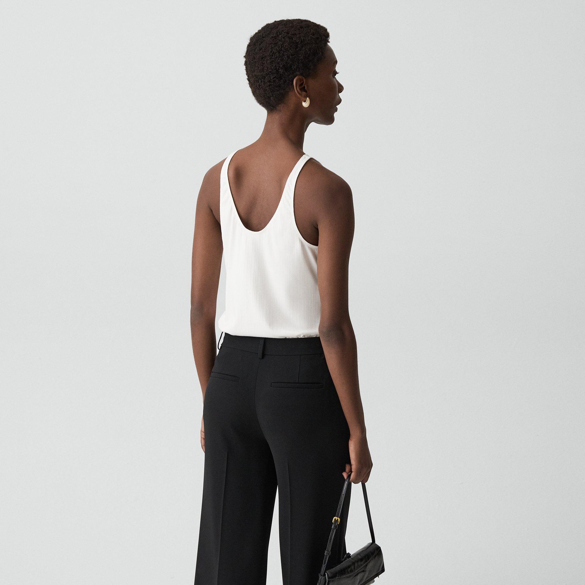 Racerback Tank Top in Stretch Rib