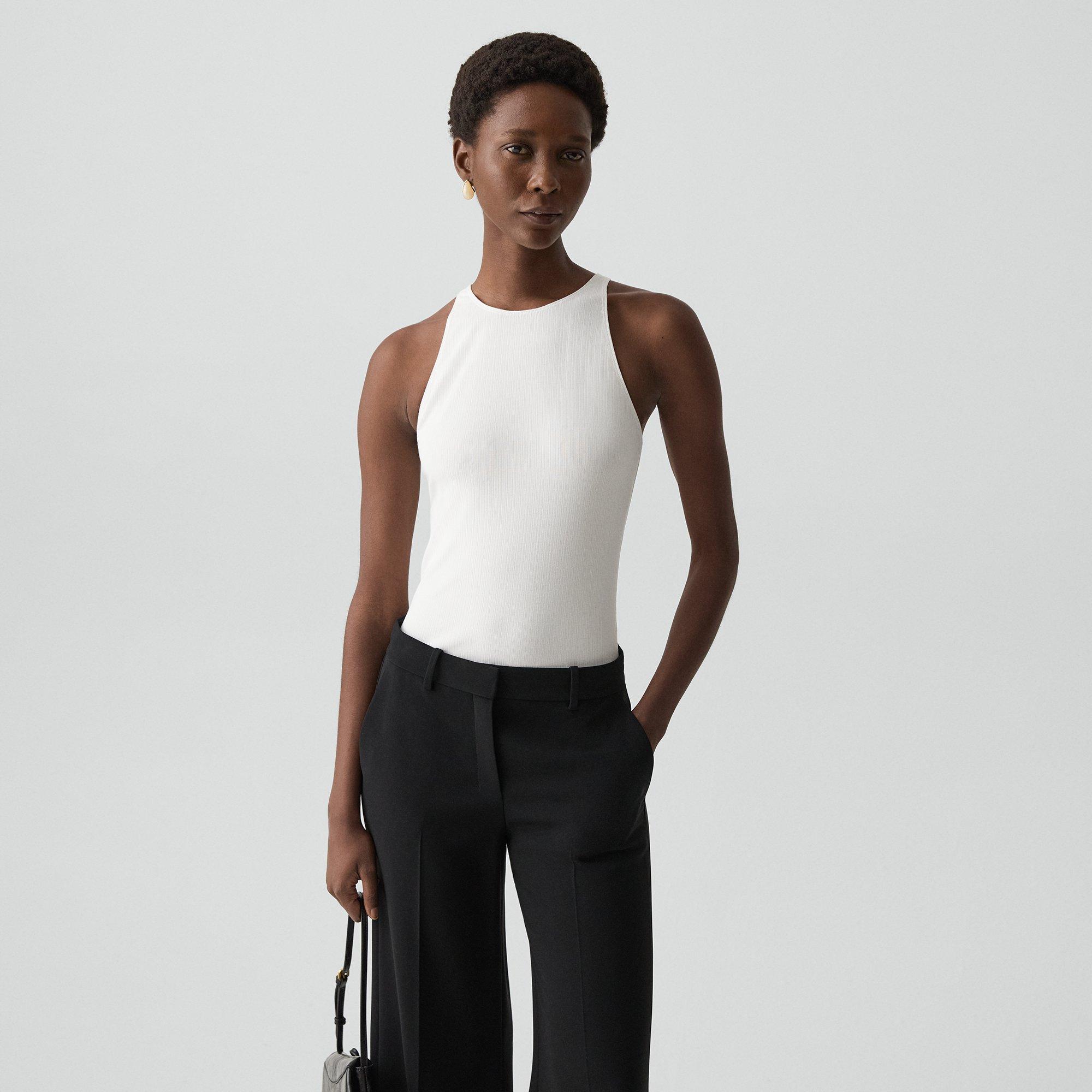 Racerback Tank Top in Stretch Rib