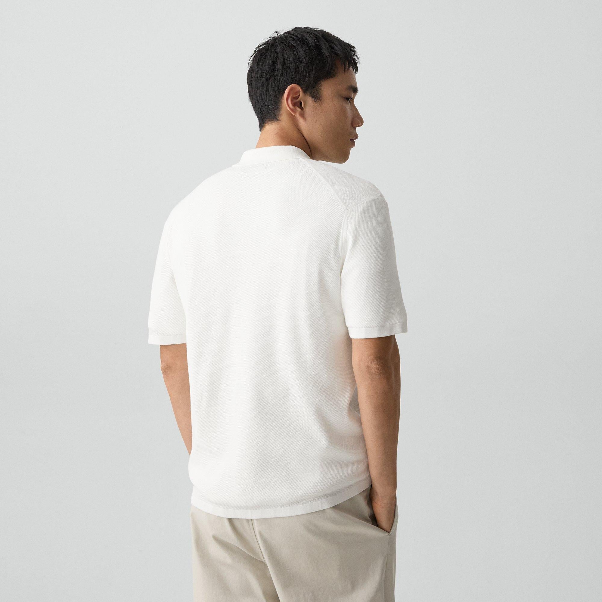 Short-Sleeve Button-Up Shirt in Light Bilen