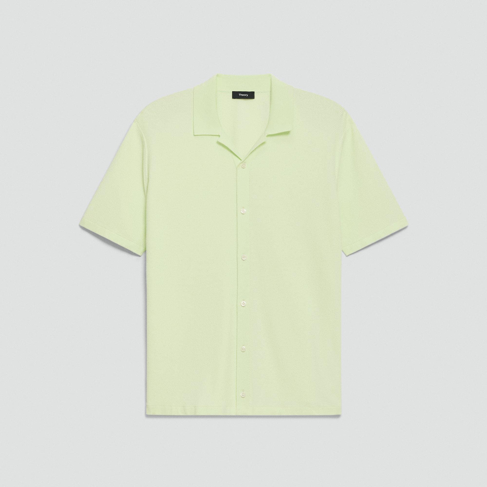 Short-Sleeve Button-Up Shirt in Light Bilen