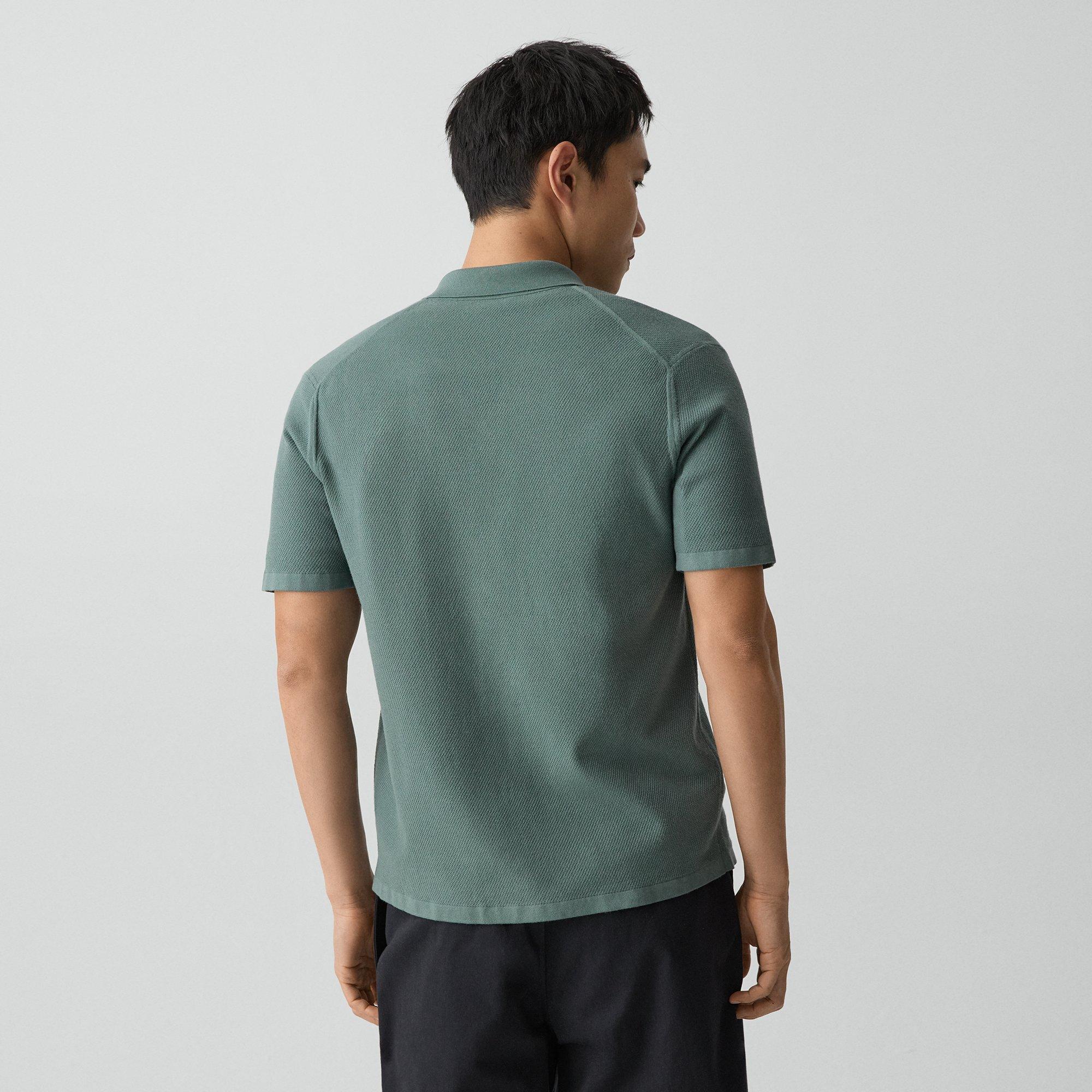 Short-Sleeve Button-Up Shirt in Light Bilen