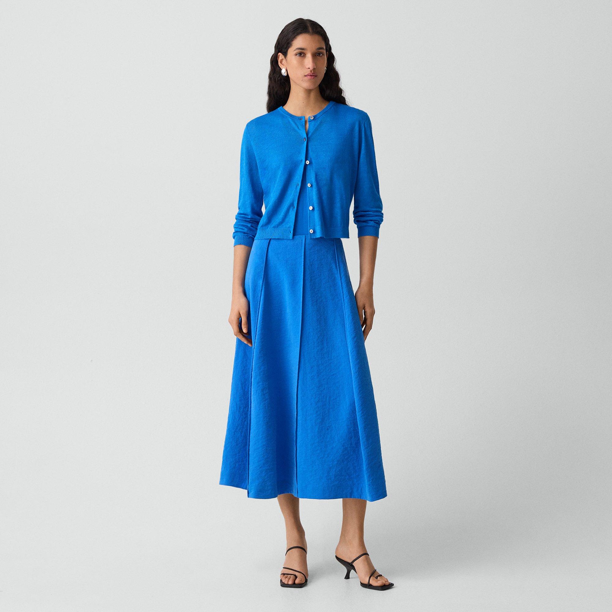 Curved Flare Skirt in Relaxed Silk