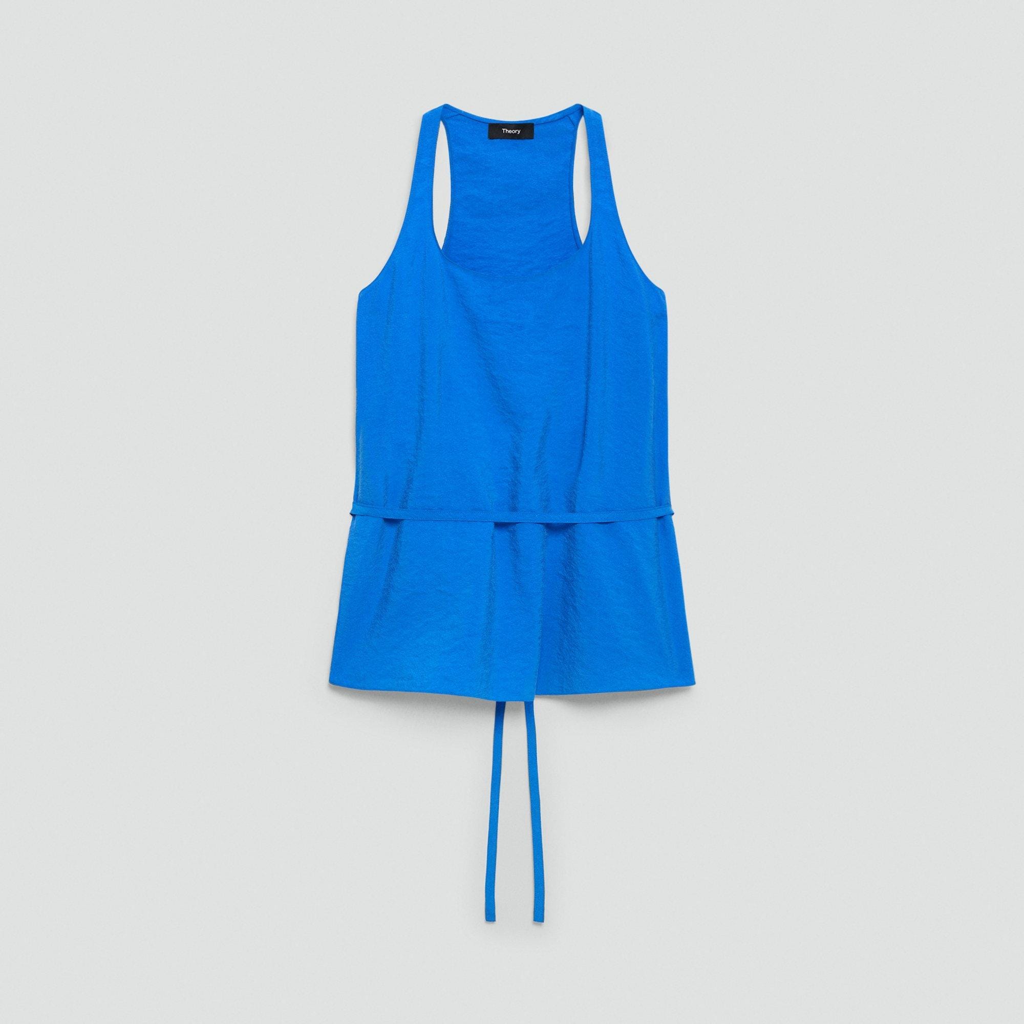 Belted Halter Top in Relaxed Silk
