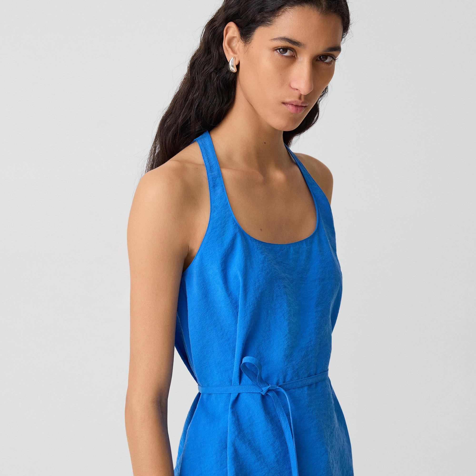 Belted Halter Top in Relaxed Silk