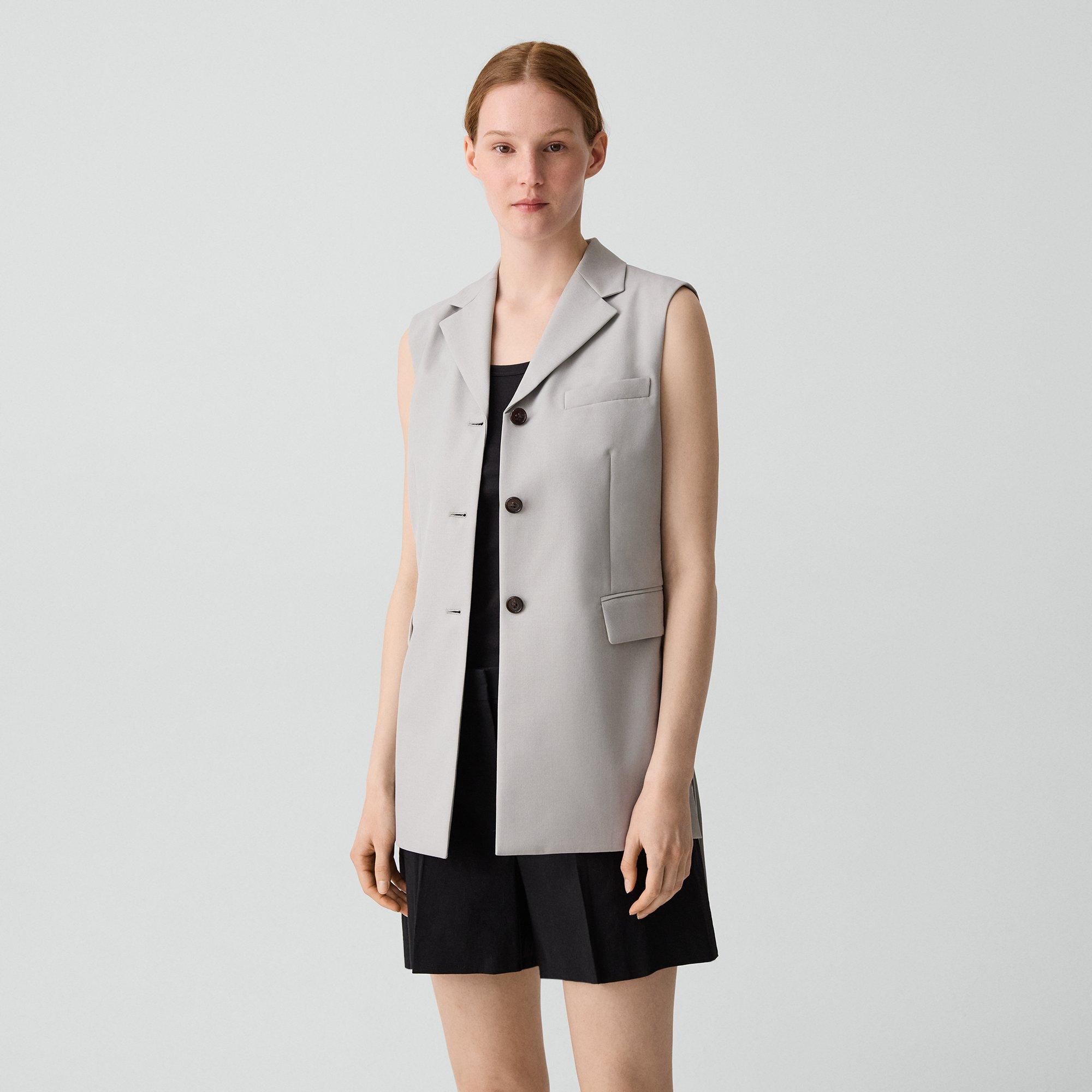 Vented Vest in City Twill