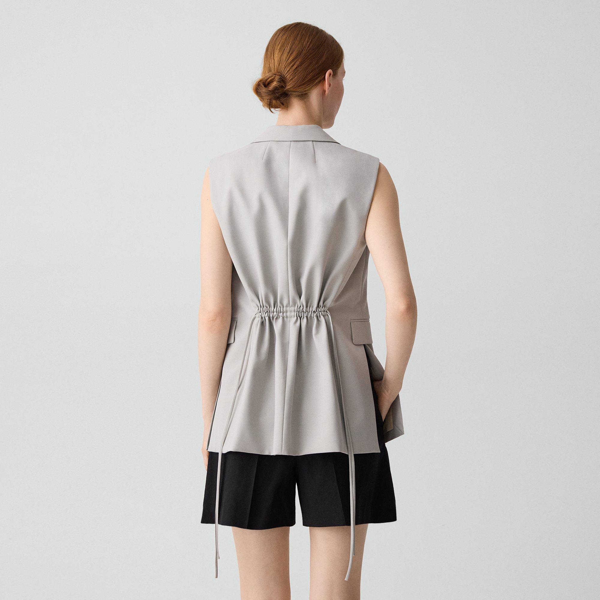 Vented Vest in City Twill