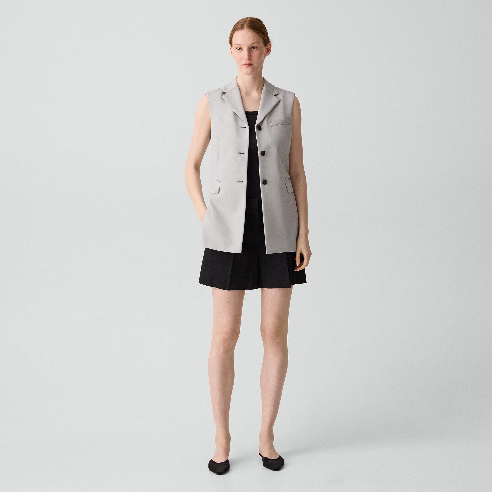 Vented Vest in City Twill