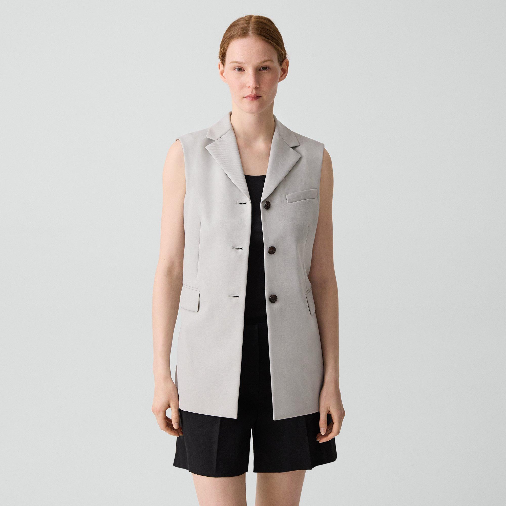 Vented Vest in City Twill