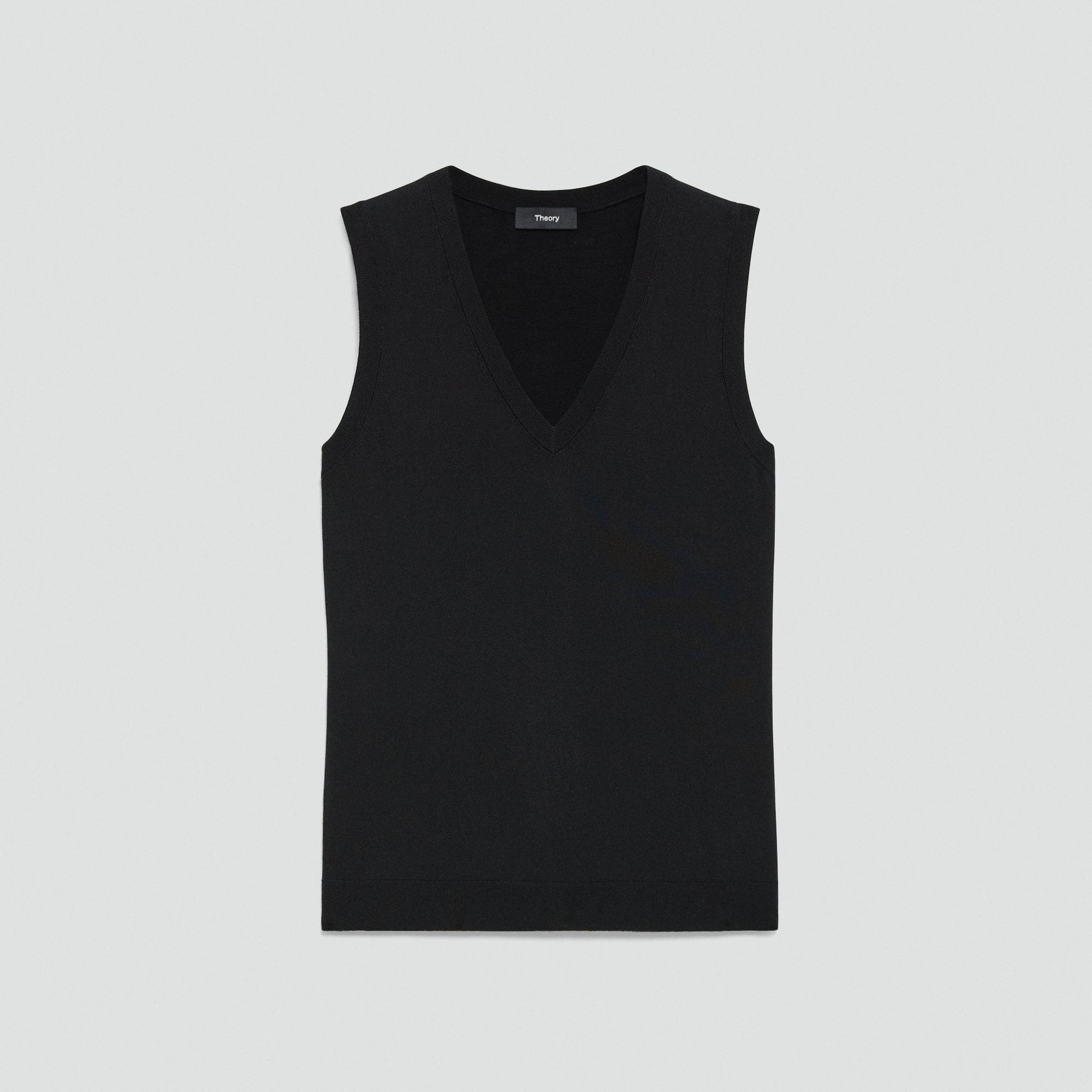V-Neck Tank Top in Regal Wool
