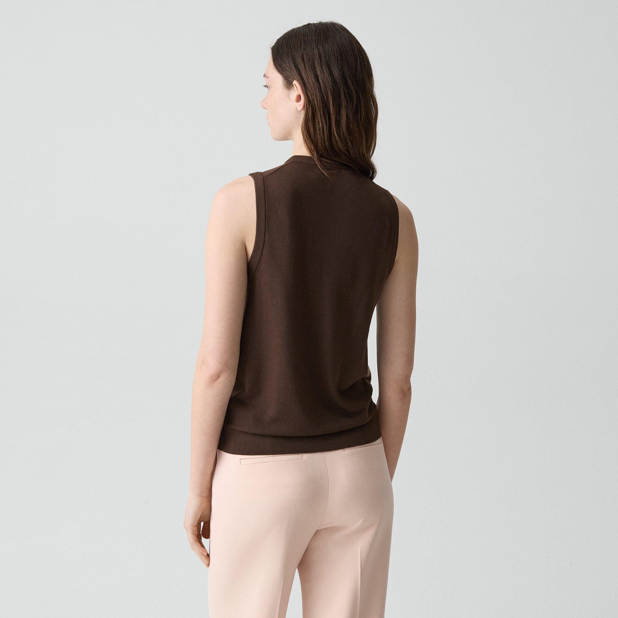 V-Neck Tank Top in Regal Wool