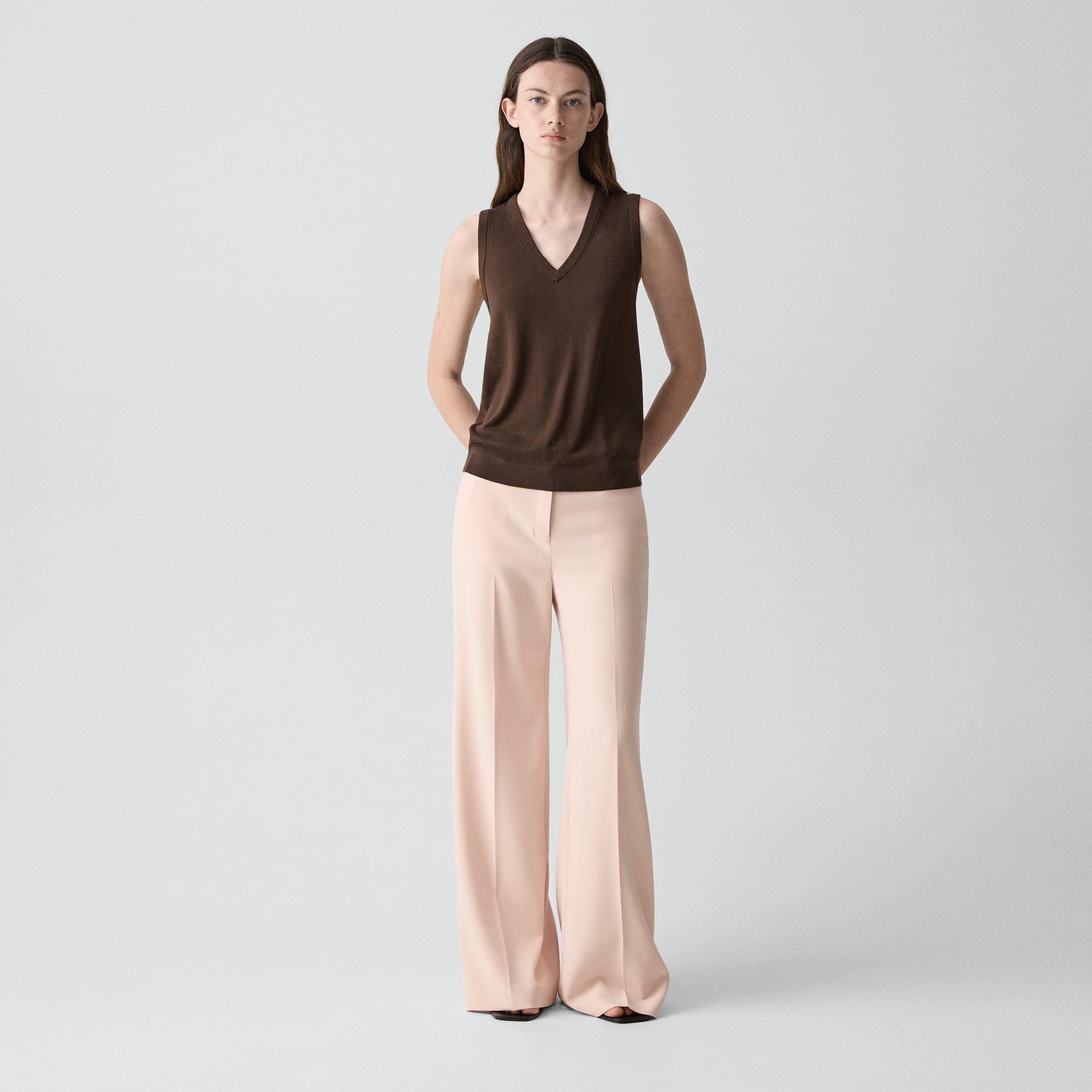V-Neck Tank Top in Regal Wool