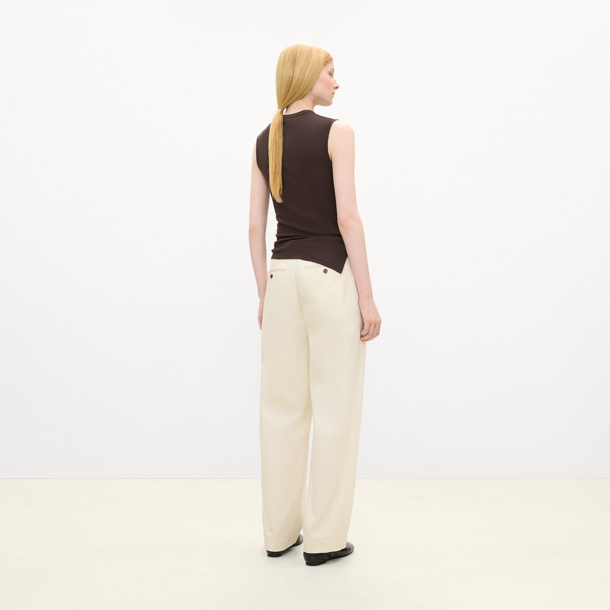 V-Neck Tank Top in Soft Rib