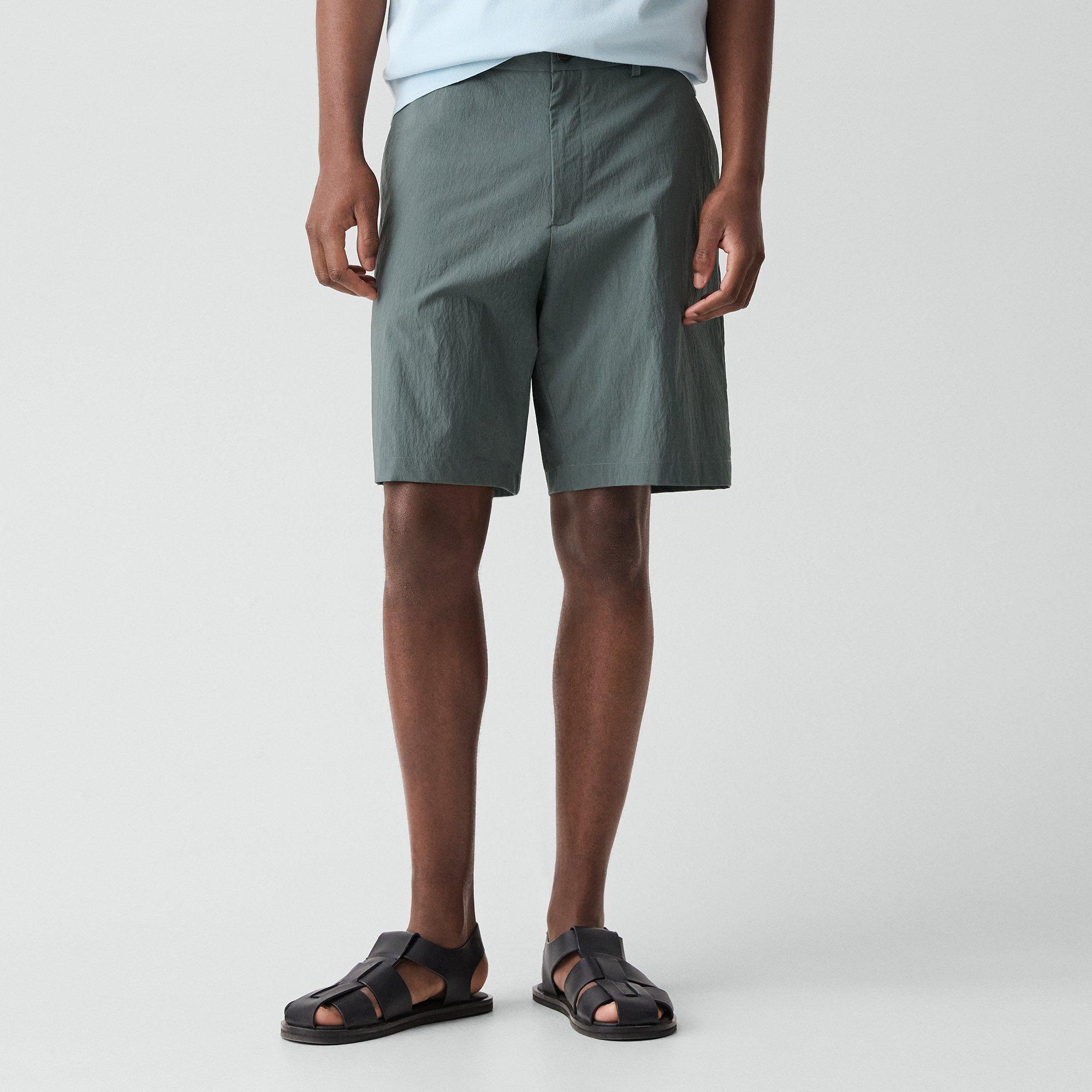 Drawstring Short in Textured Nylon