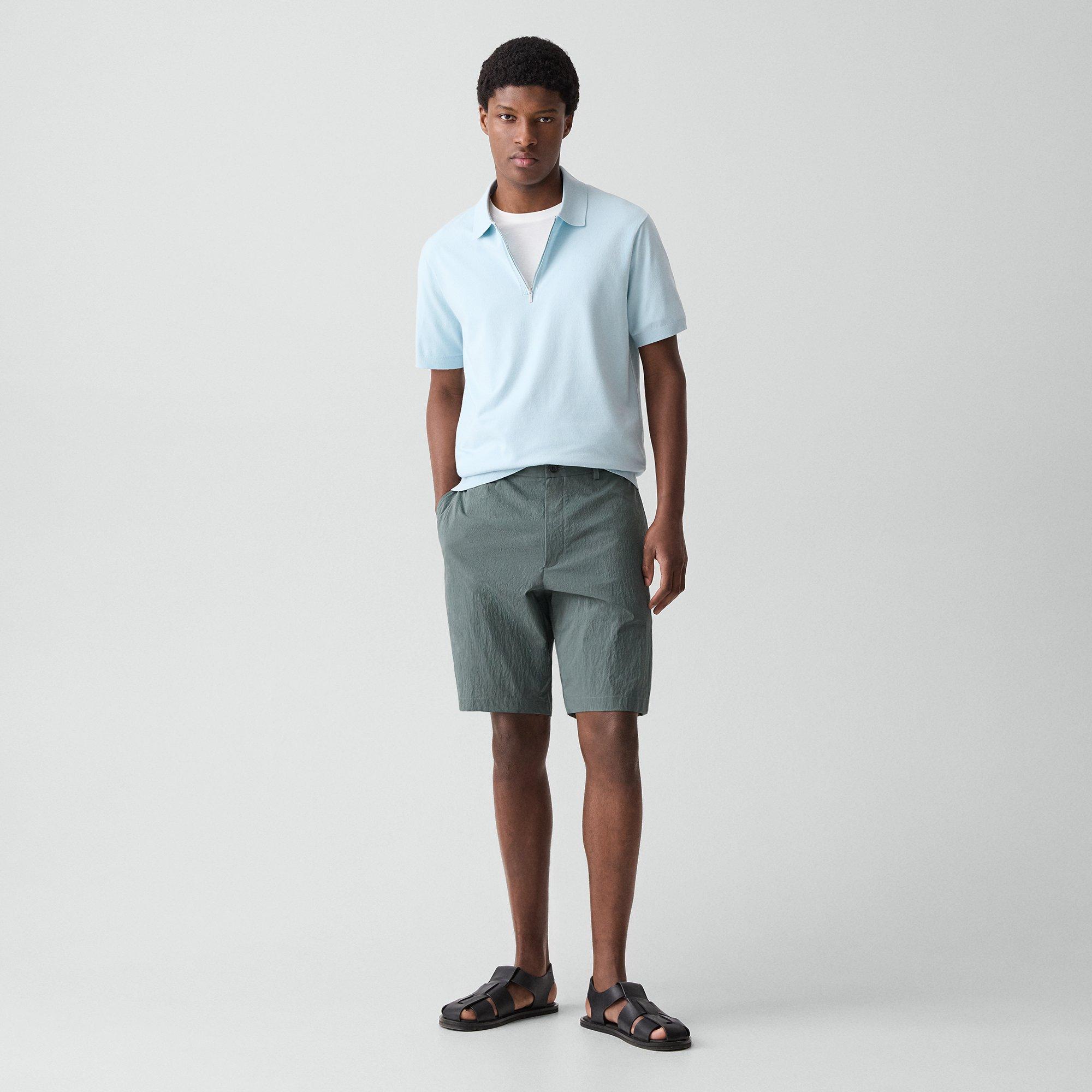 Drawstring Short In Textured Nylon by Theory