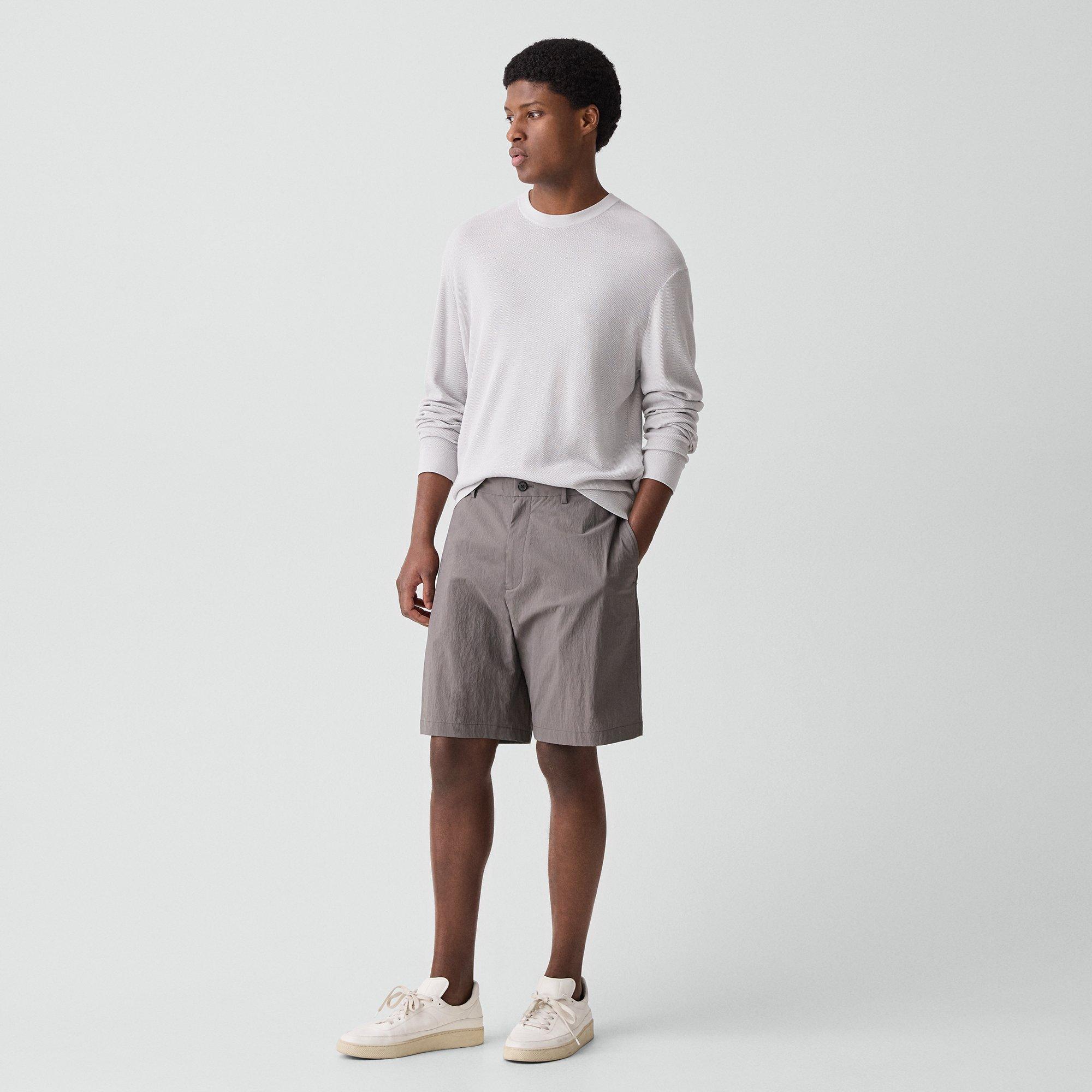 Drawstring Short in Textured Nylon