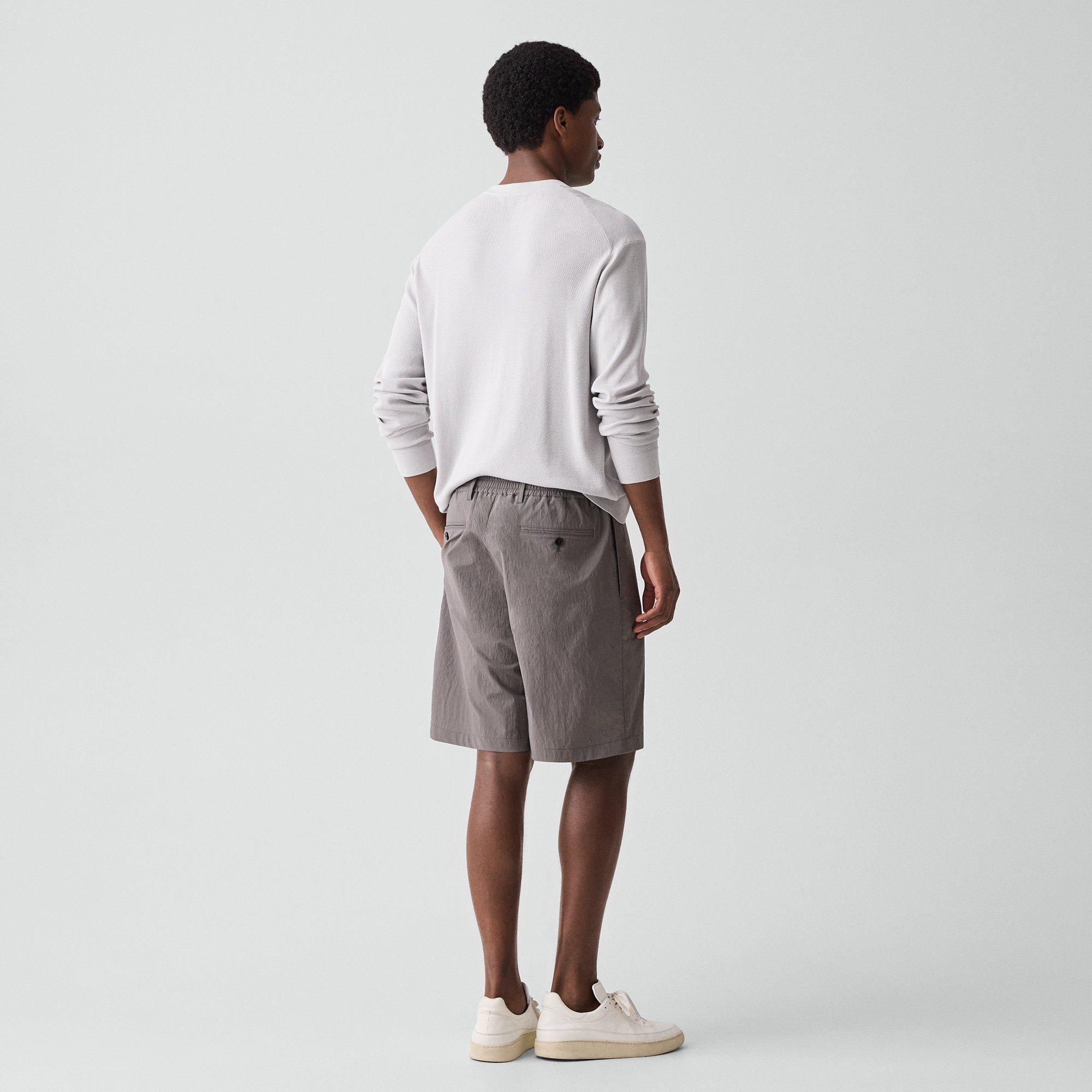 Drawstring Short in Textured Nylon