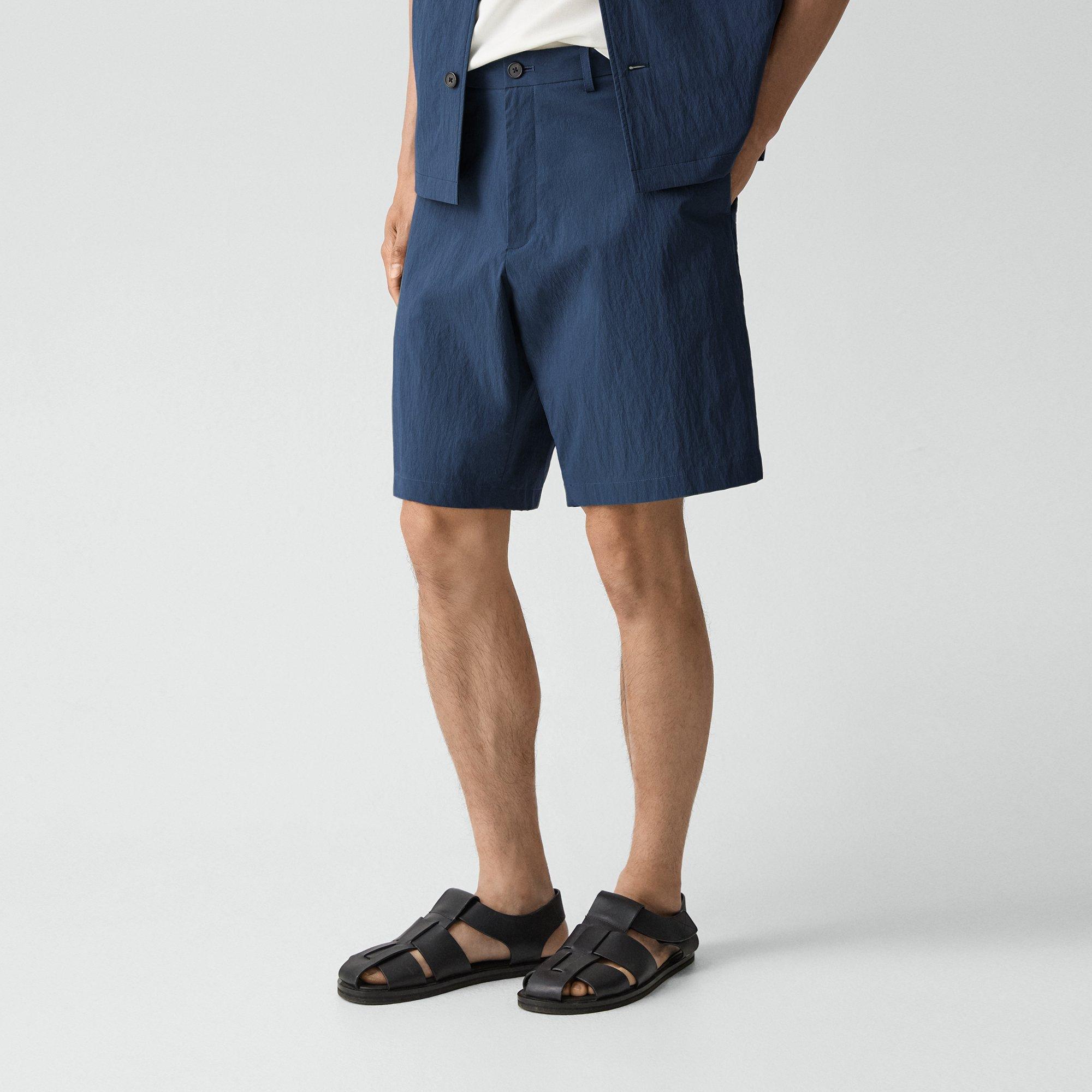 Drawstring Short in Textured Nylon