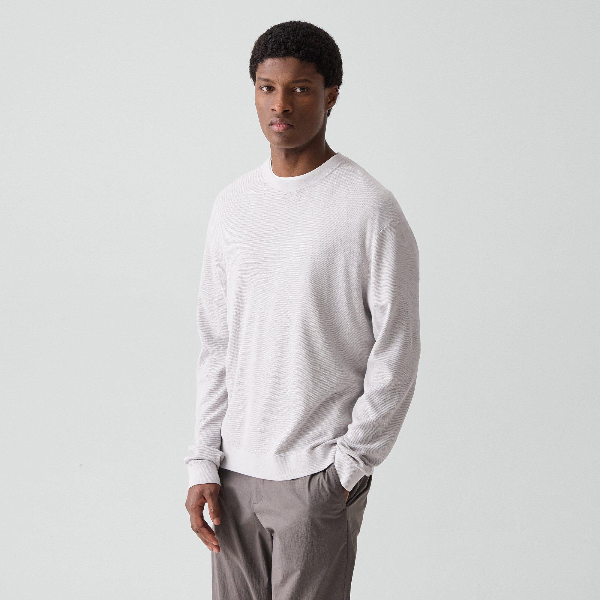 Crewneck Sweatshirt in Silk-Cotton