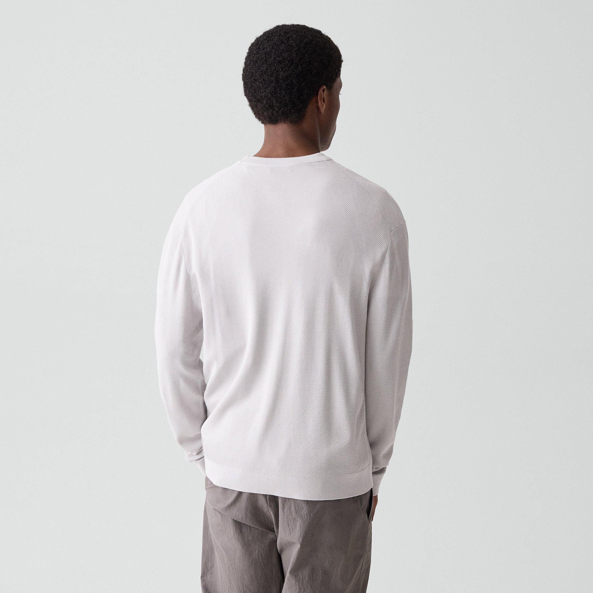 Crewneck Sweatshirt in Silk-Cotton